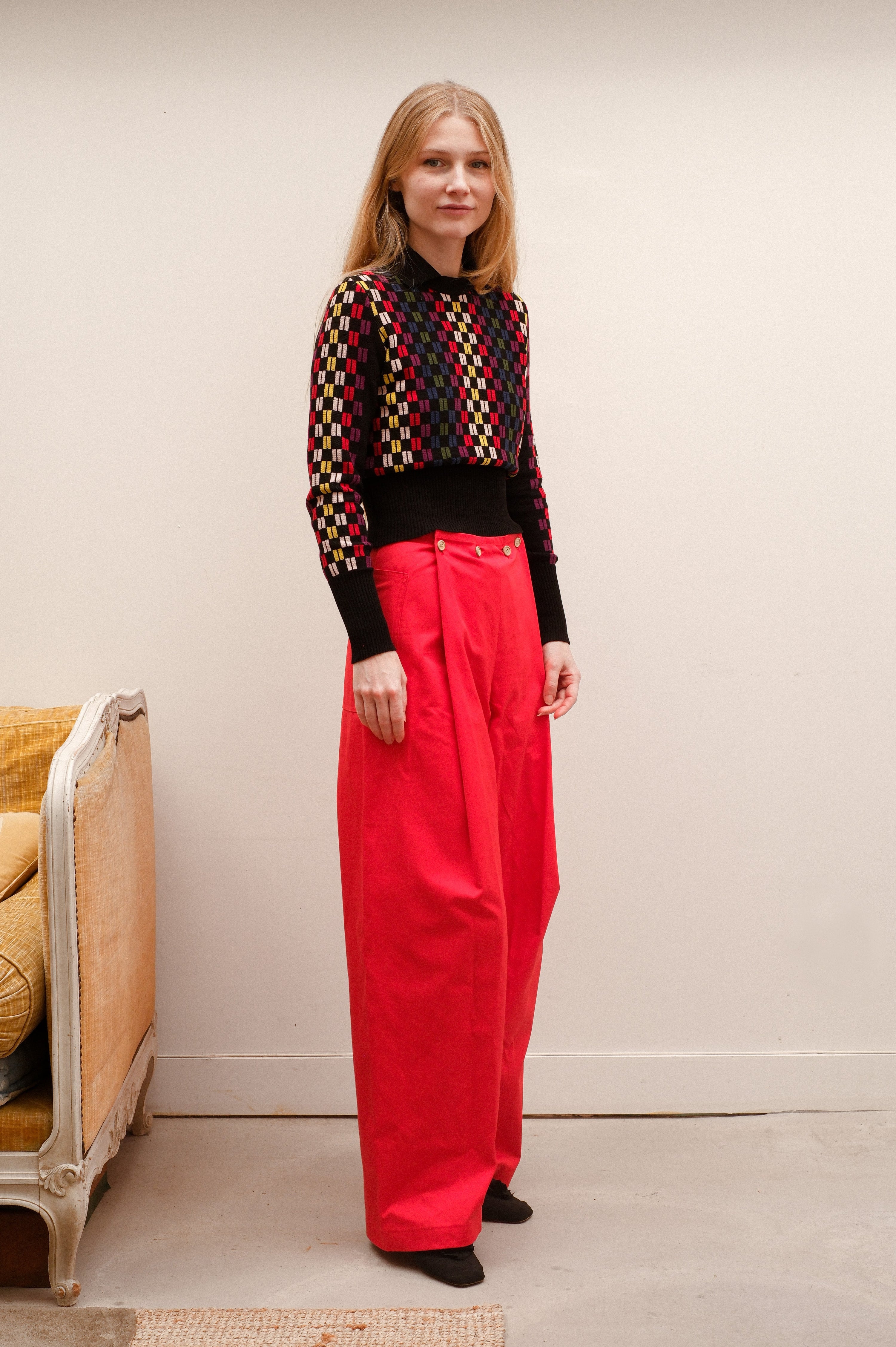Pantalon Furluquin, rouge