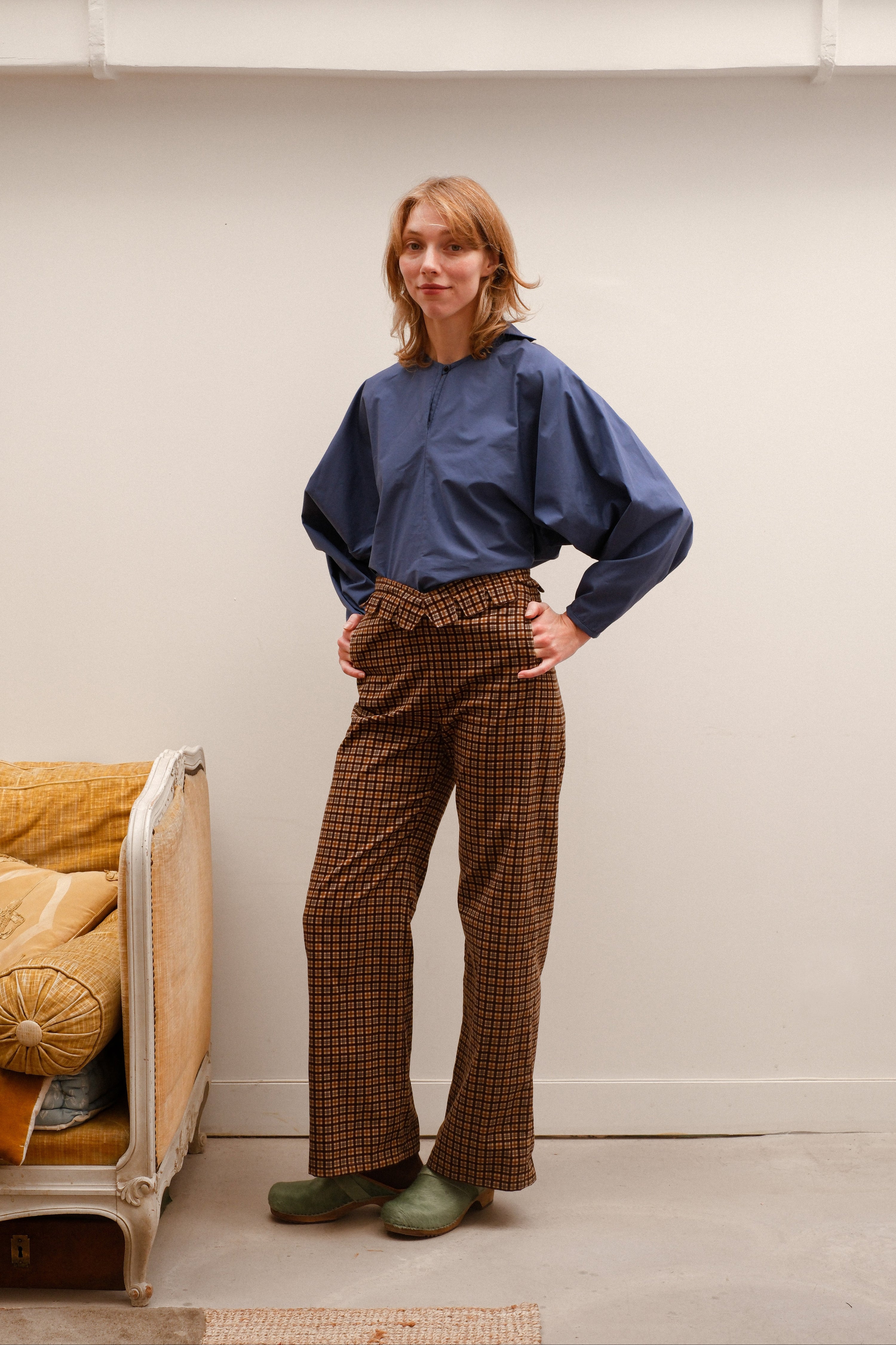 Pantalon Favorite, carreaux