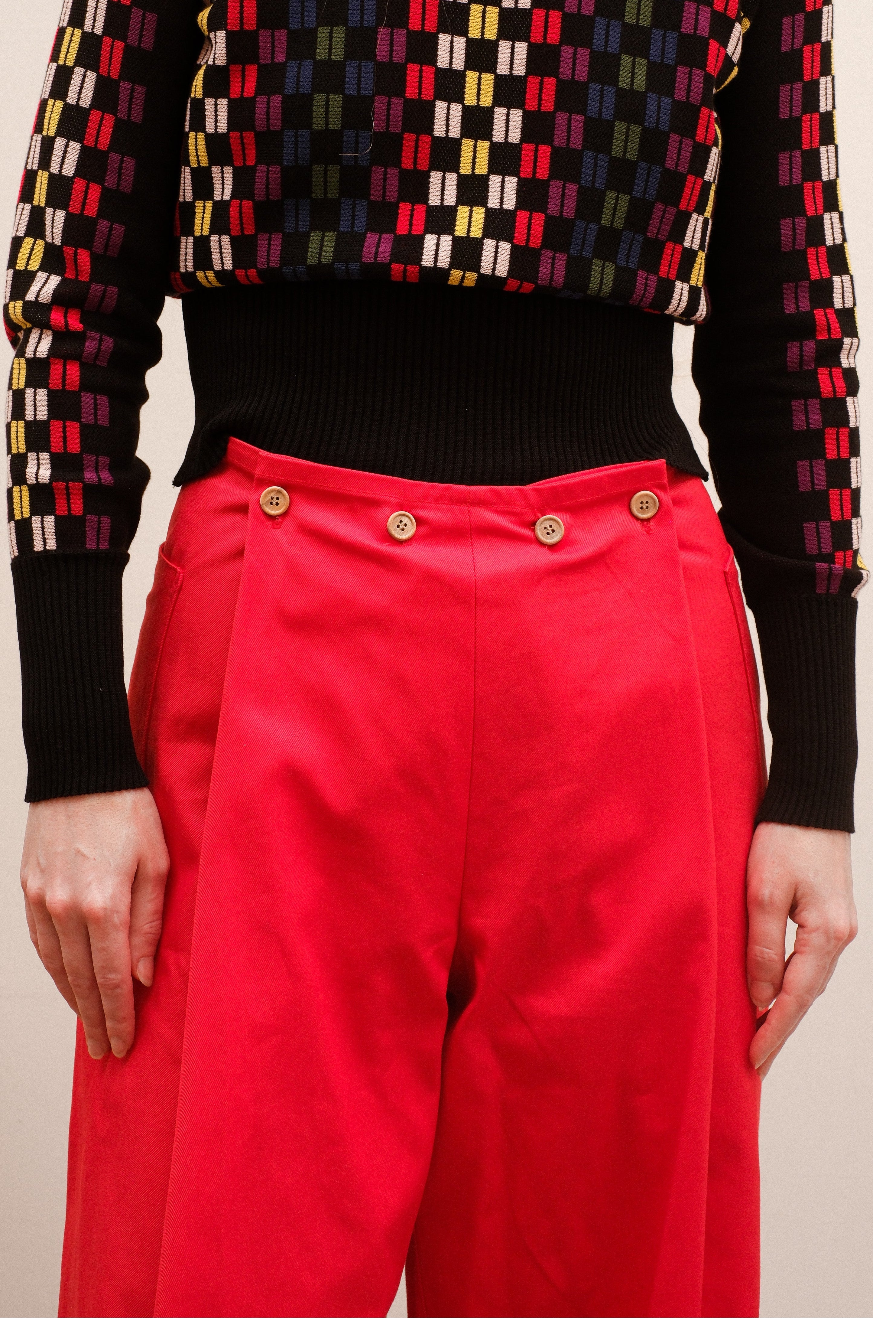 Pantalon Furluquin, rouge