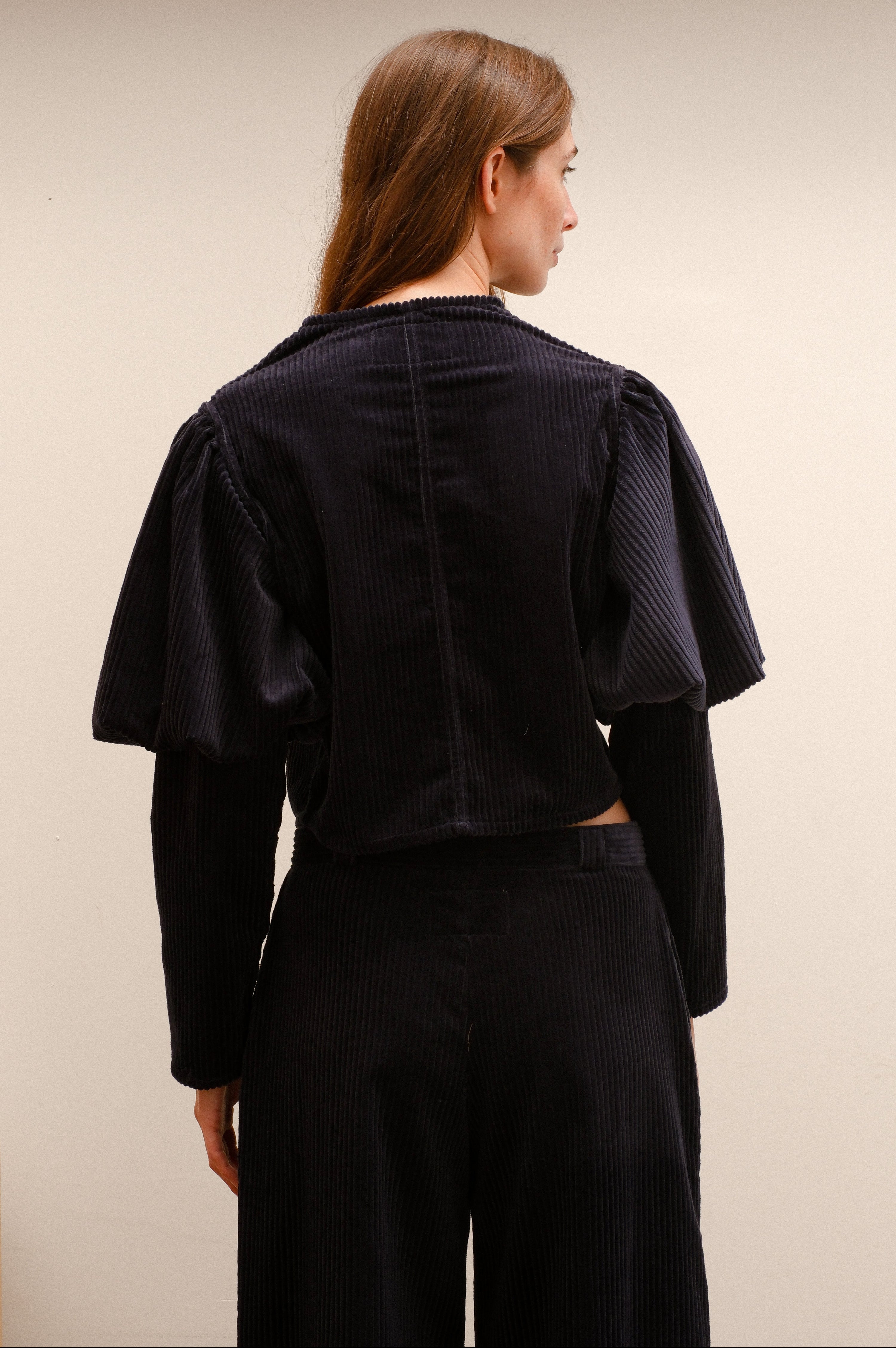 Low Sélénite Pants, blue velvet