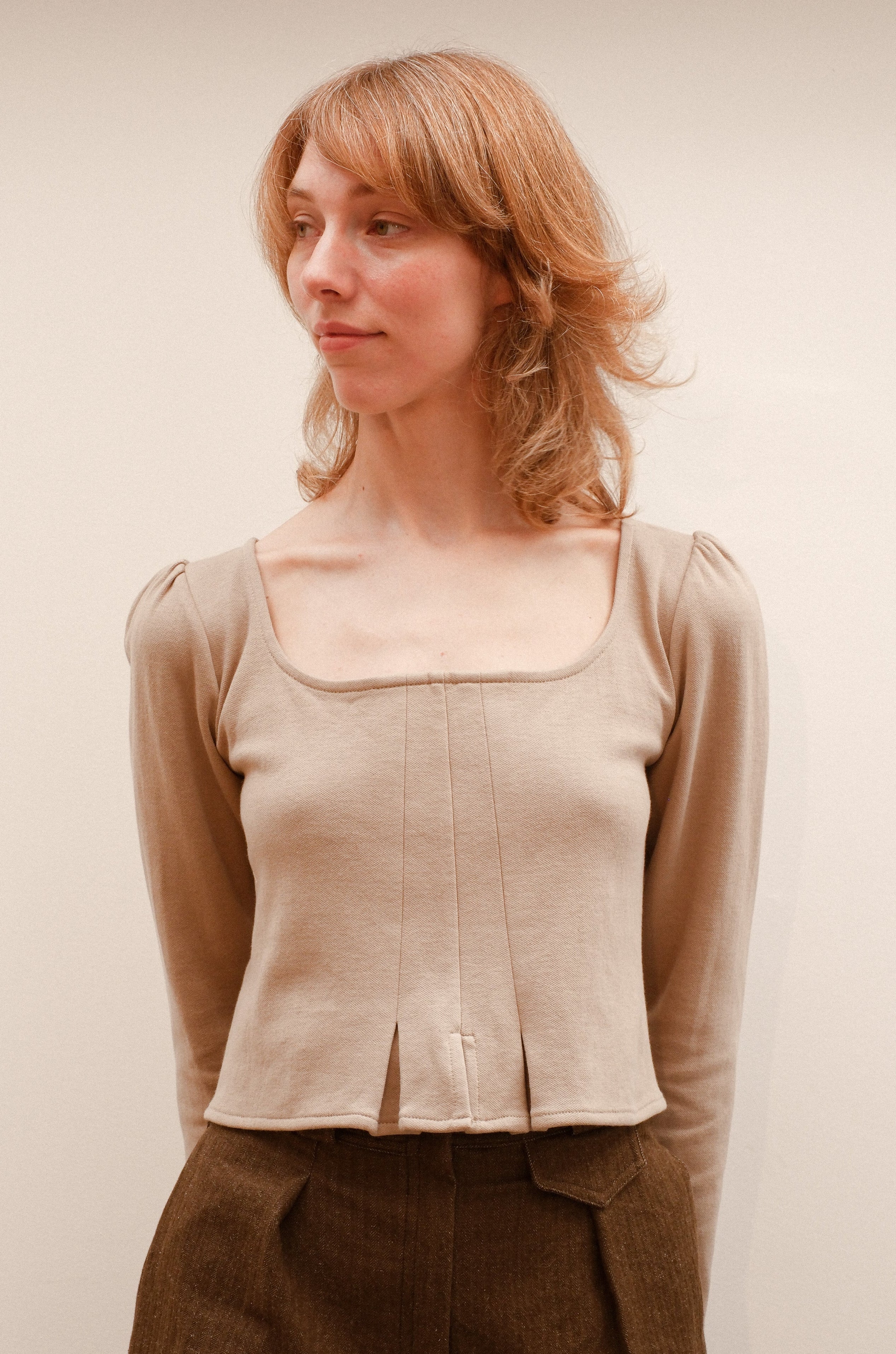 Jersey Corpiqué, beige