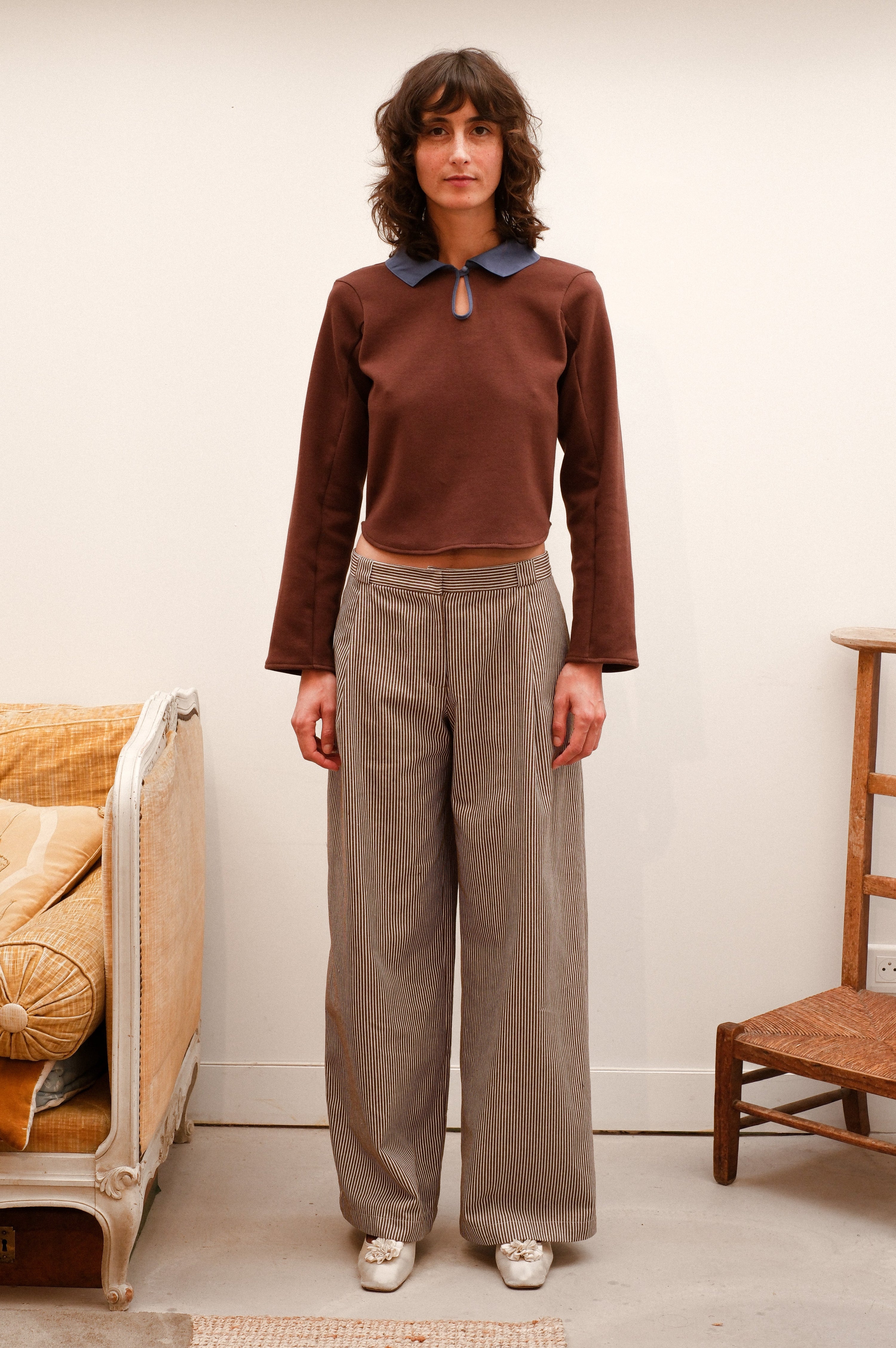 Low Sélénite Pants, brown