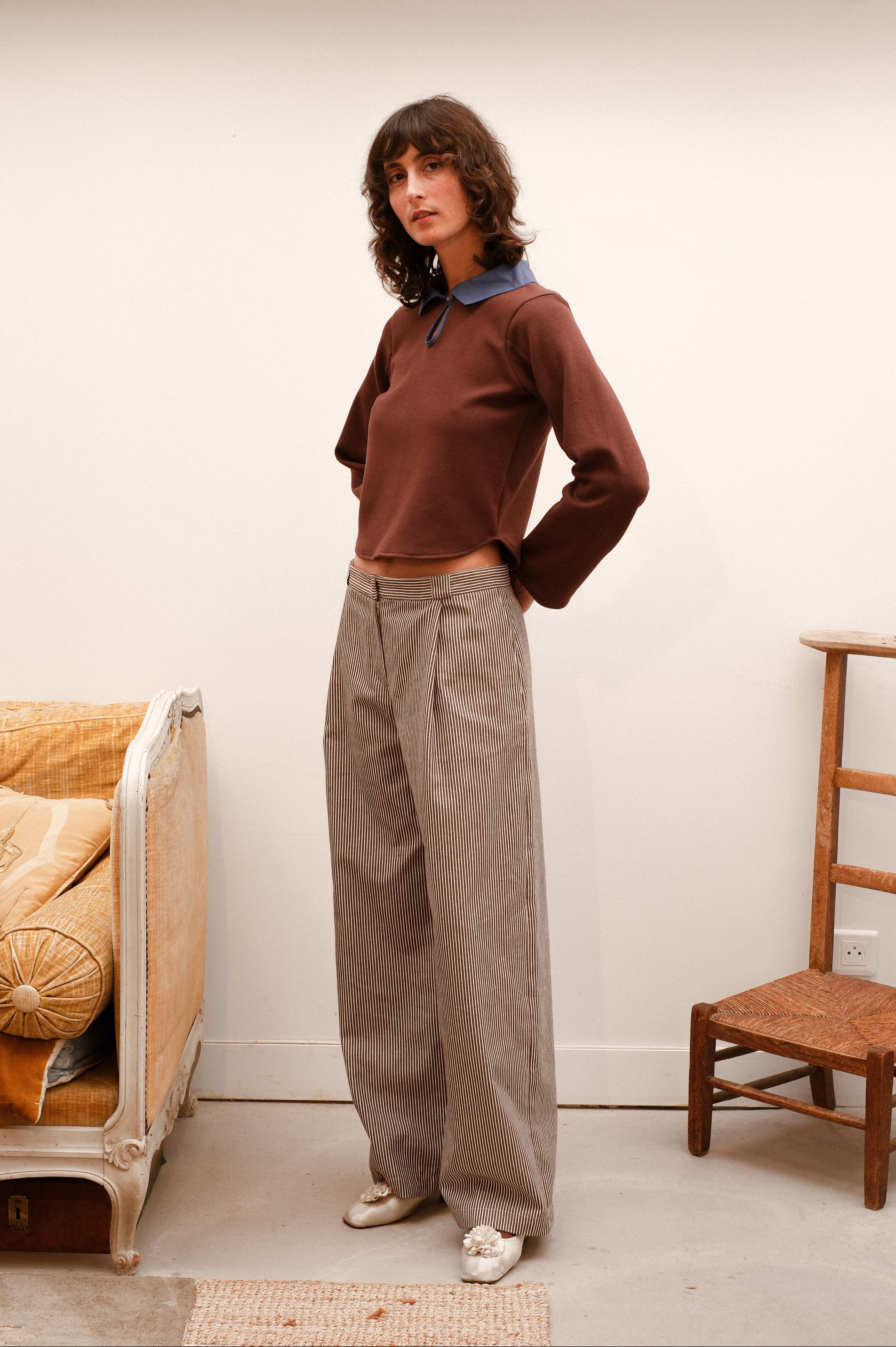 Low Sélénite Pants, brown