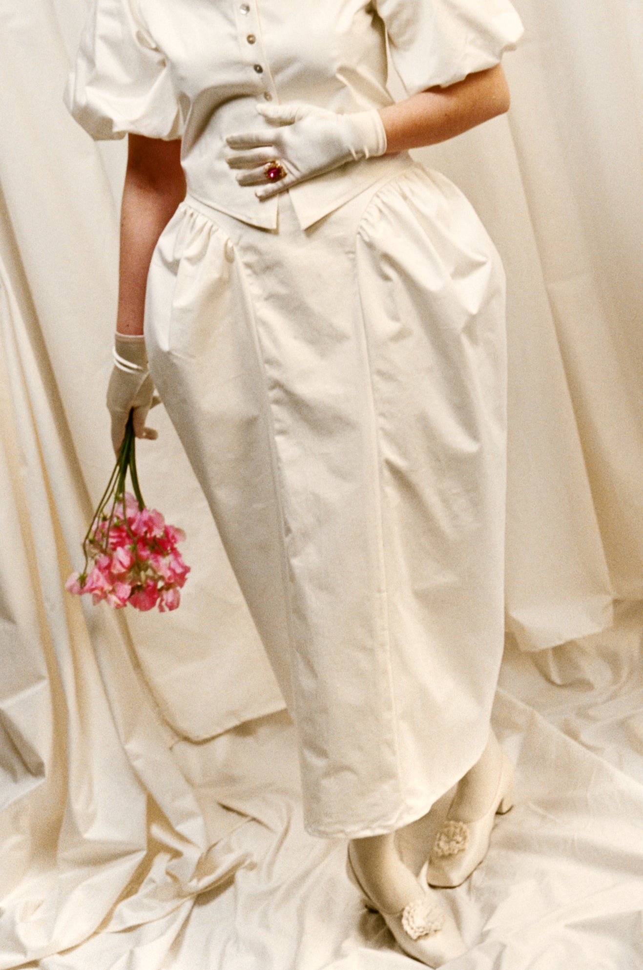 Jupe Marie-Antoinette - Écru