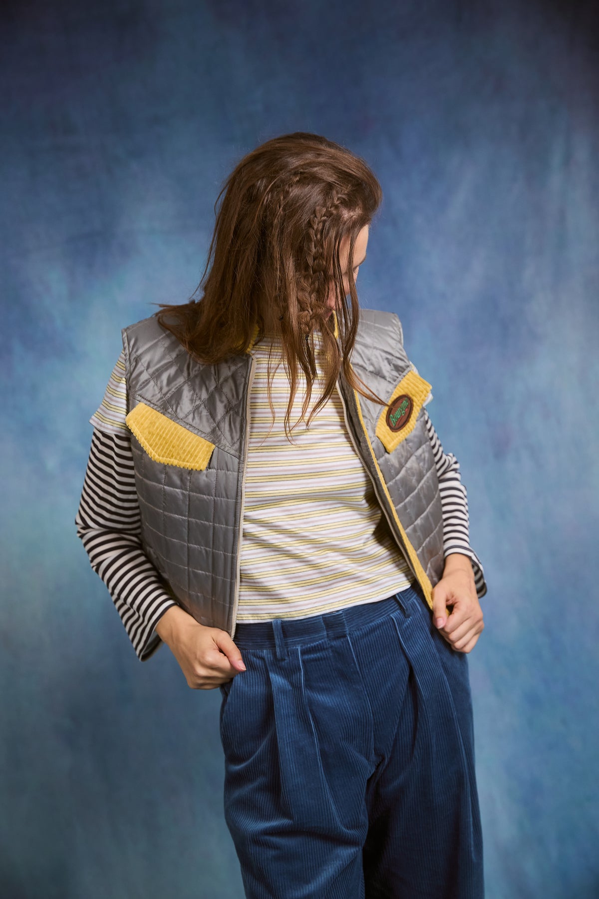 Ross Pants - blue velvet