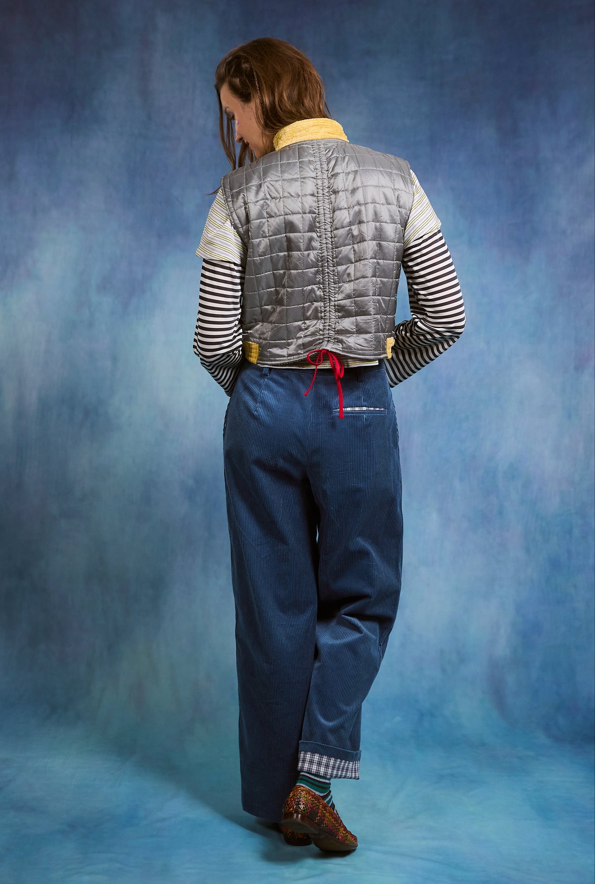 Ross Pants - blue velvet