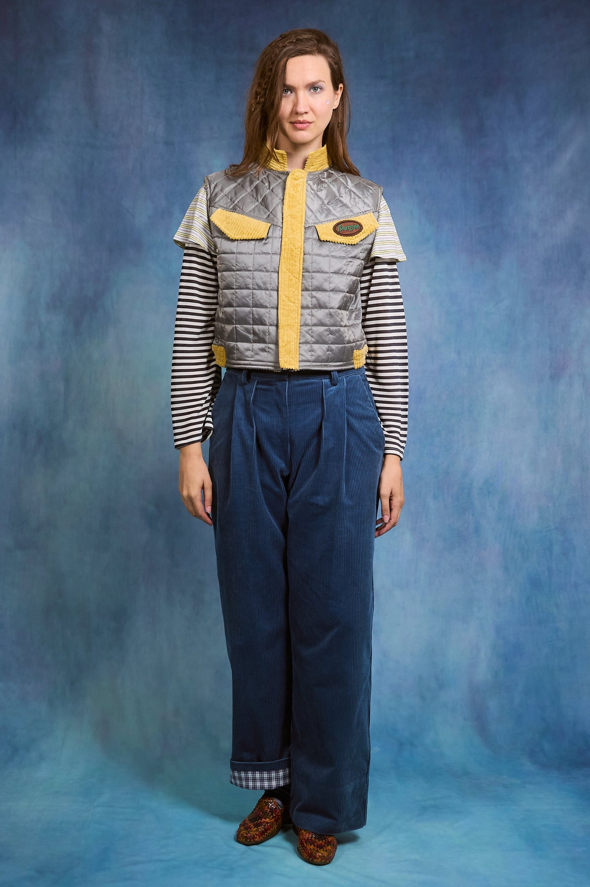 Ross Pants - blue velvet