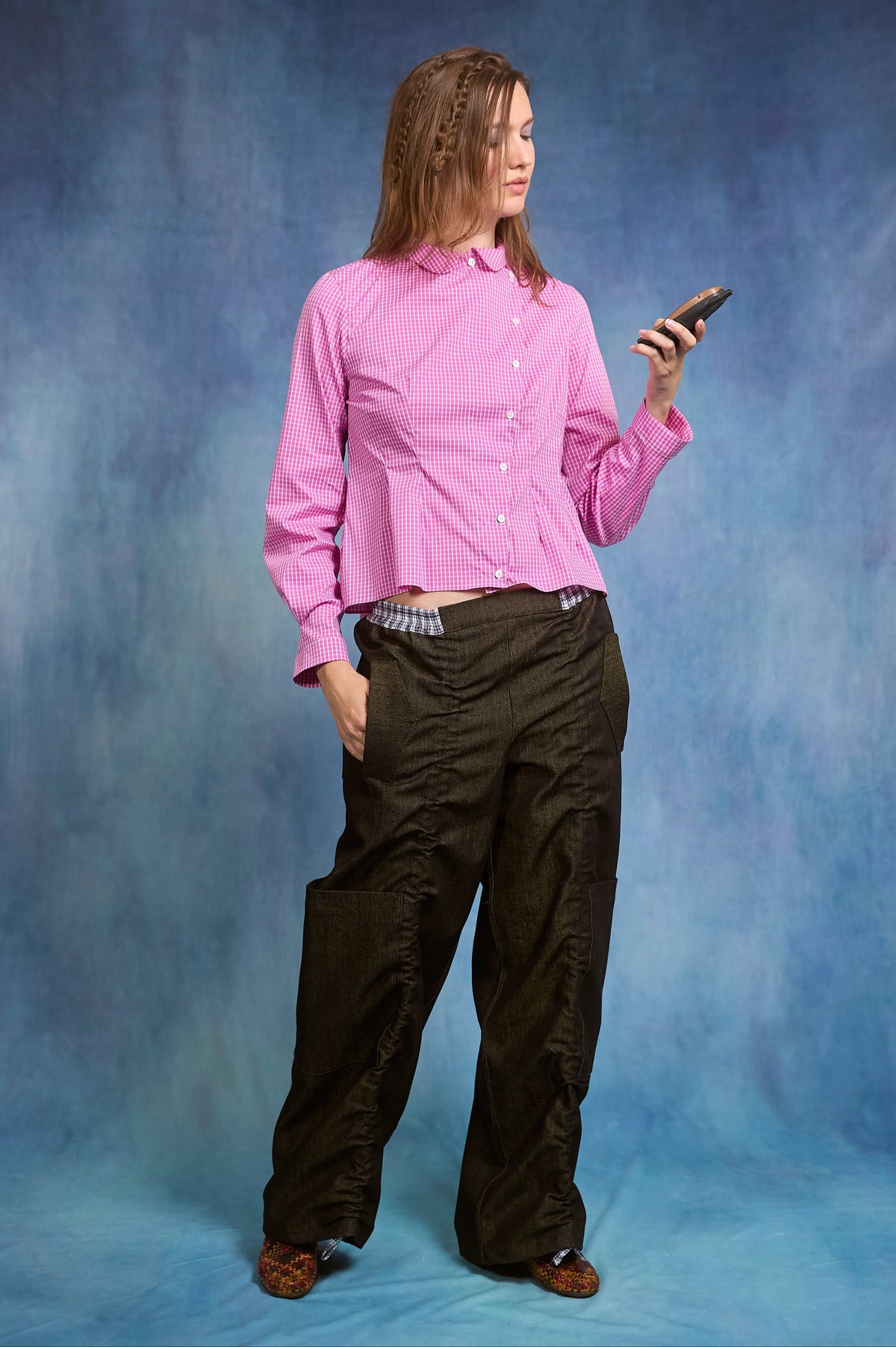 Rachel Cargo - yellowed denim