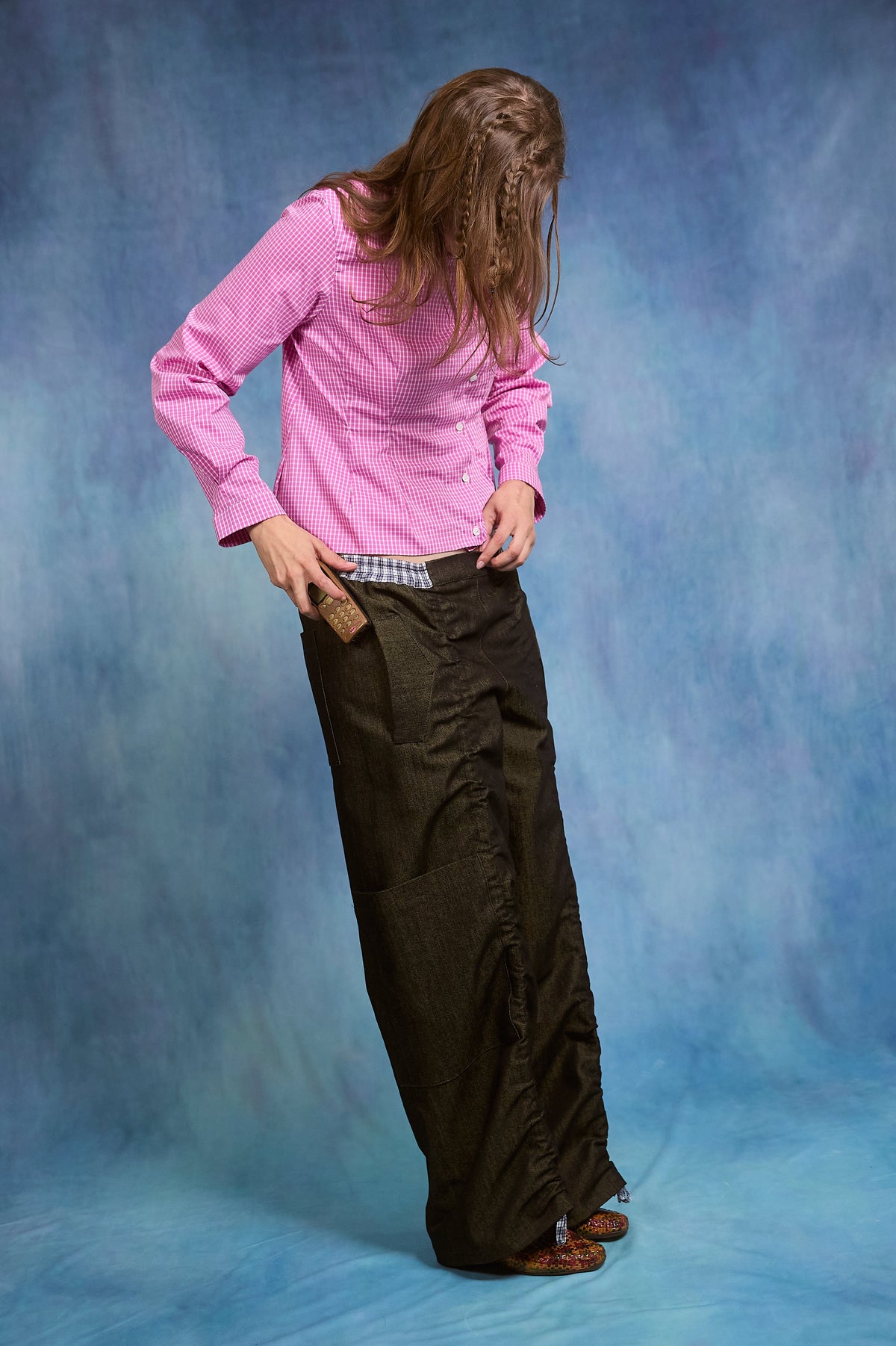 Rachel Cargo - yellowed denim