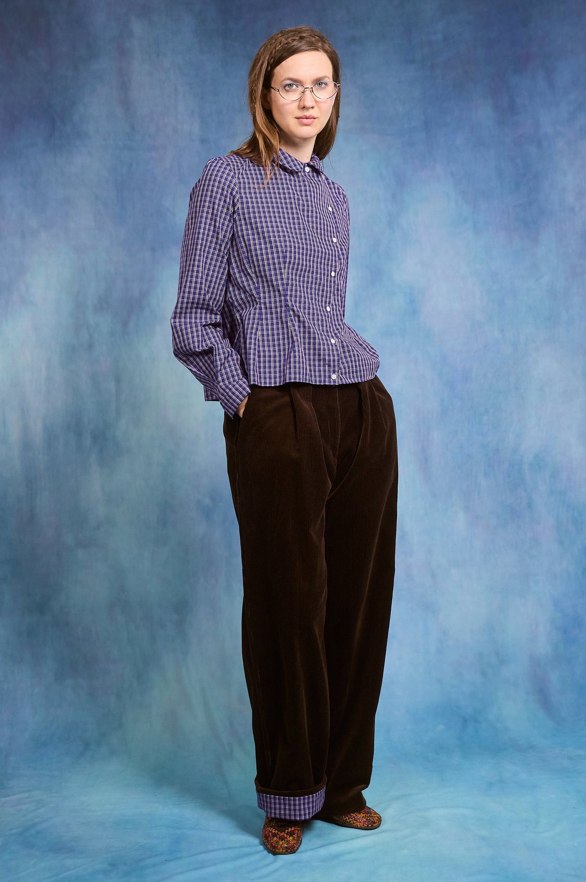Ross Pants - brown velvet