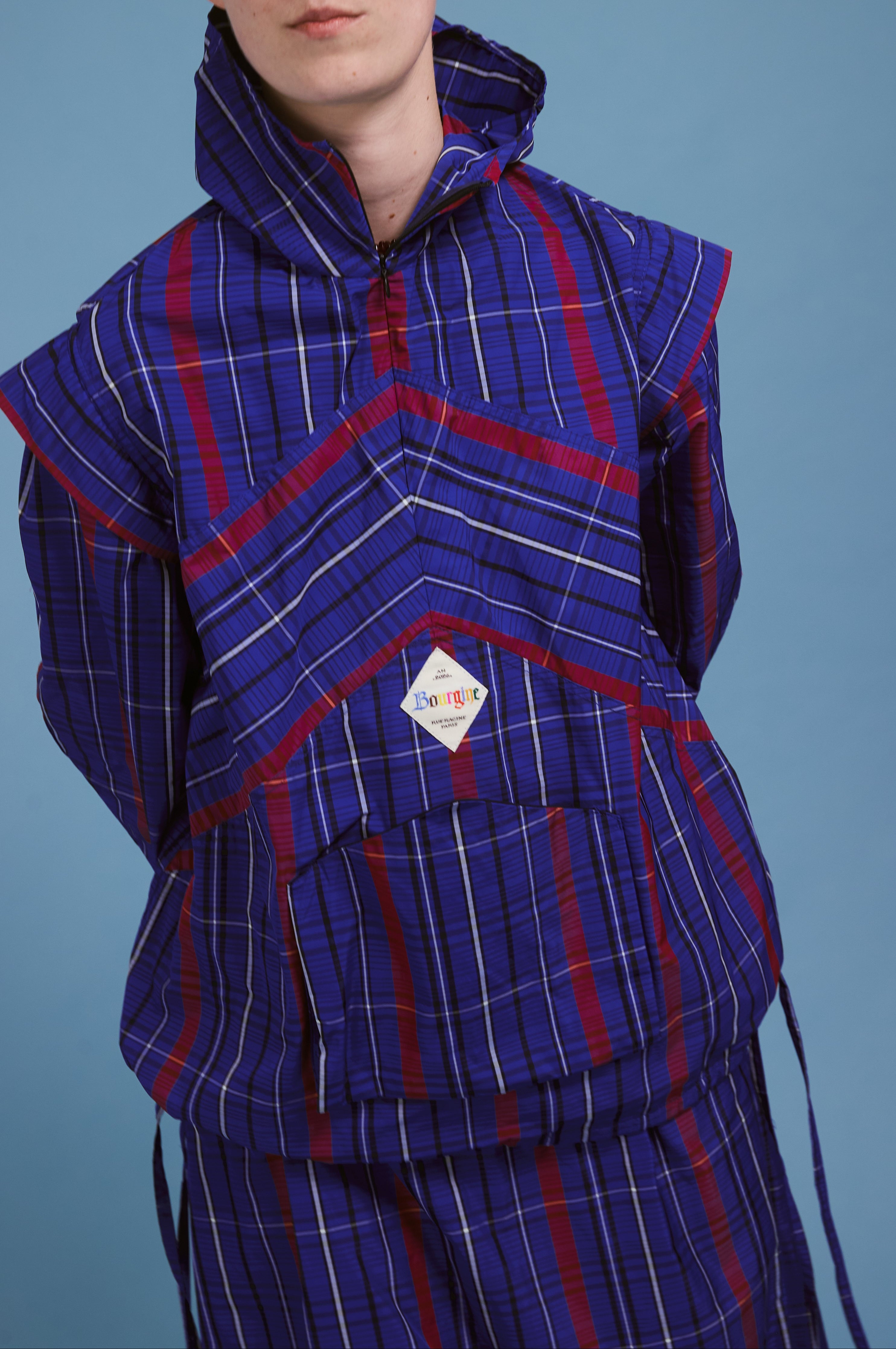 Surtout - bleu/rouge