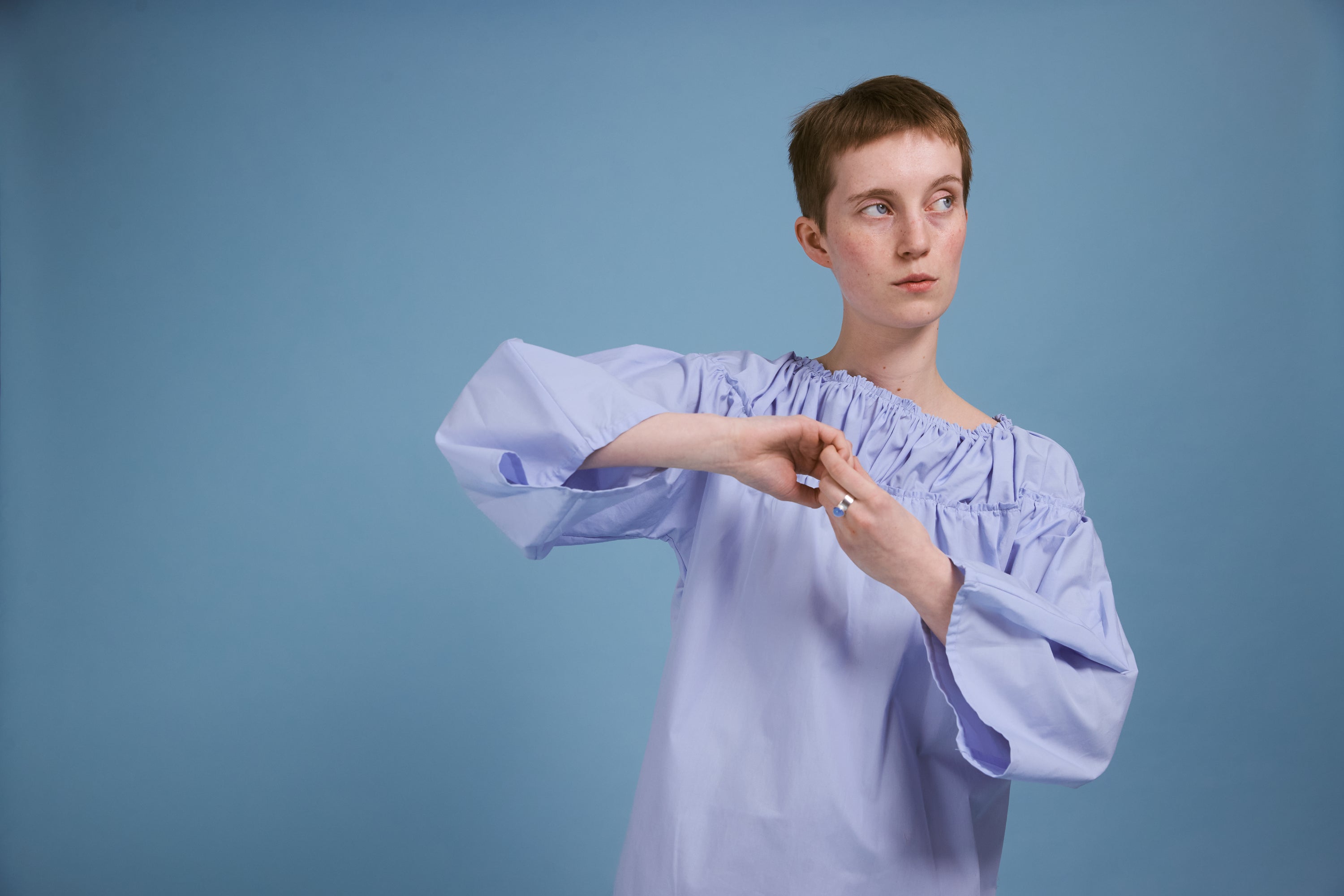 Blouse Artemise - bleu ciel