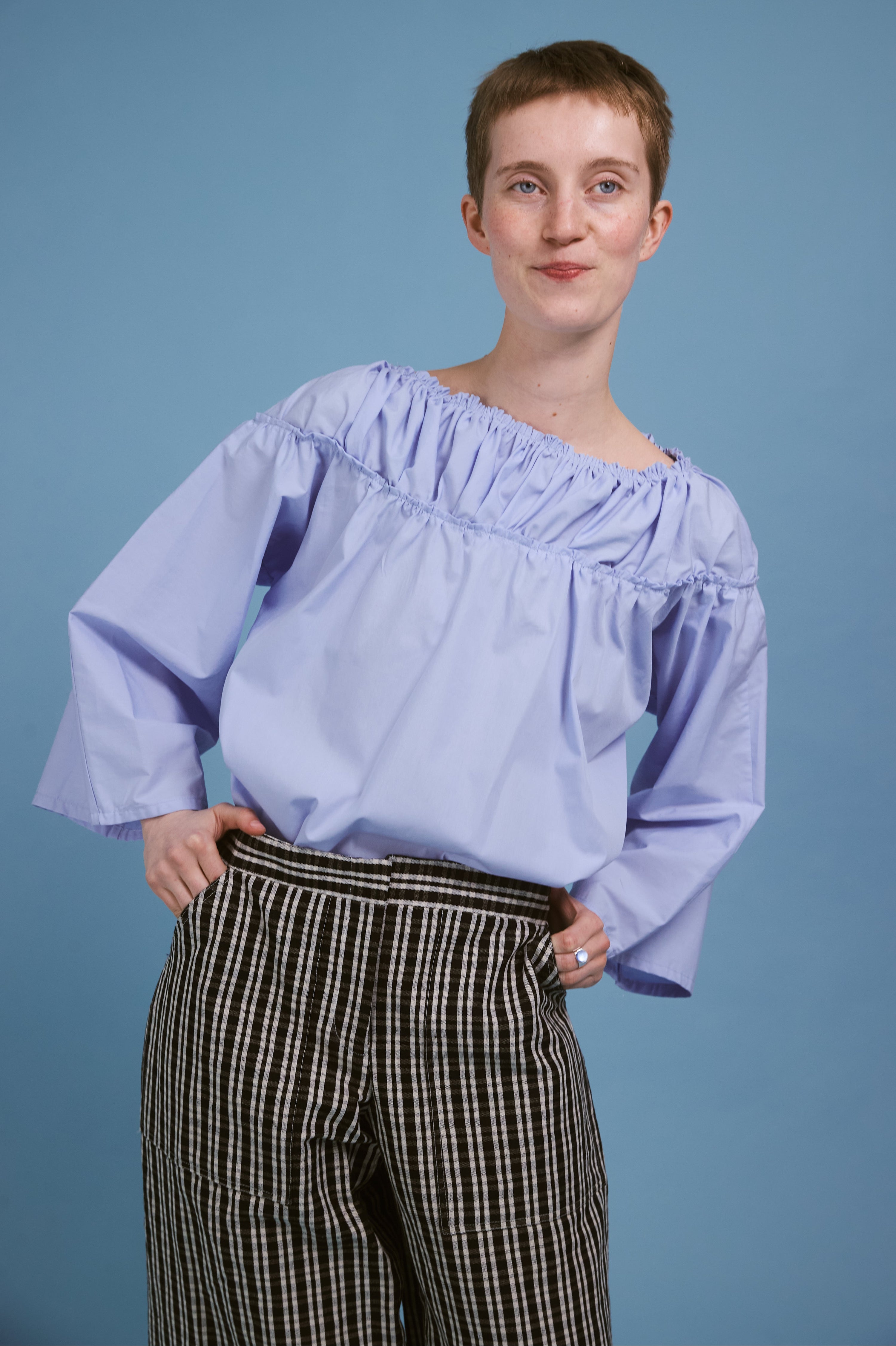 Blouse Artemise - bleu ciel