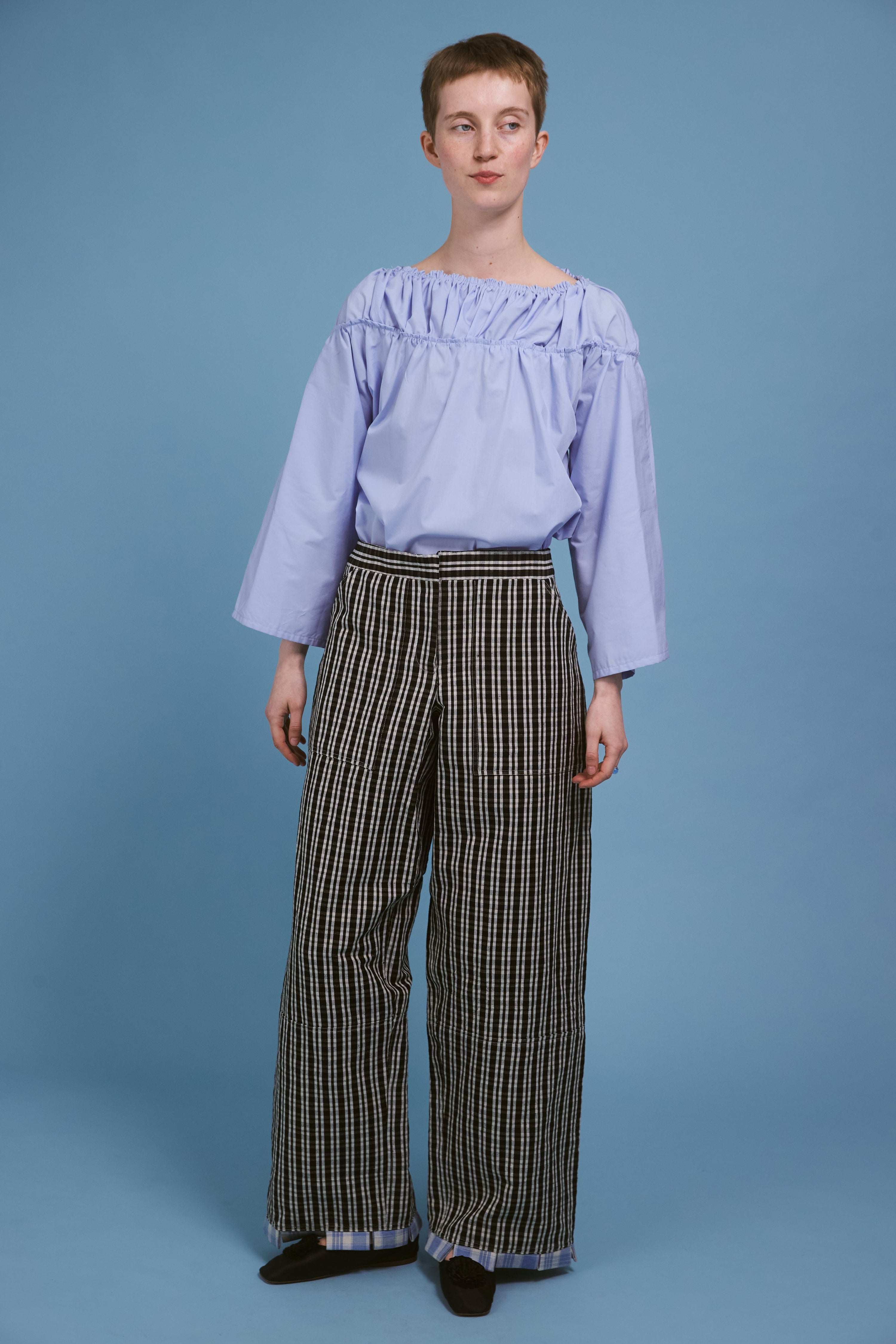 Blouse Artemise - bleu ciel