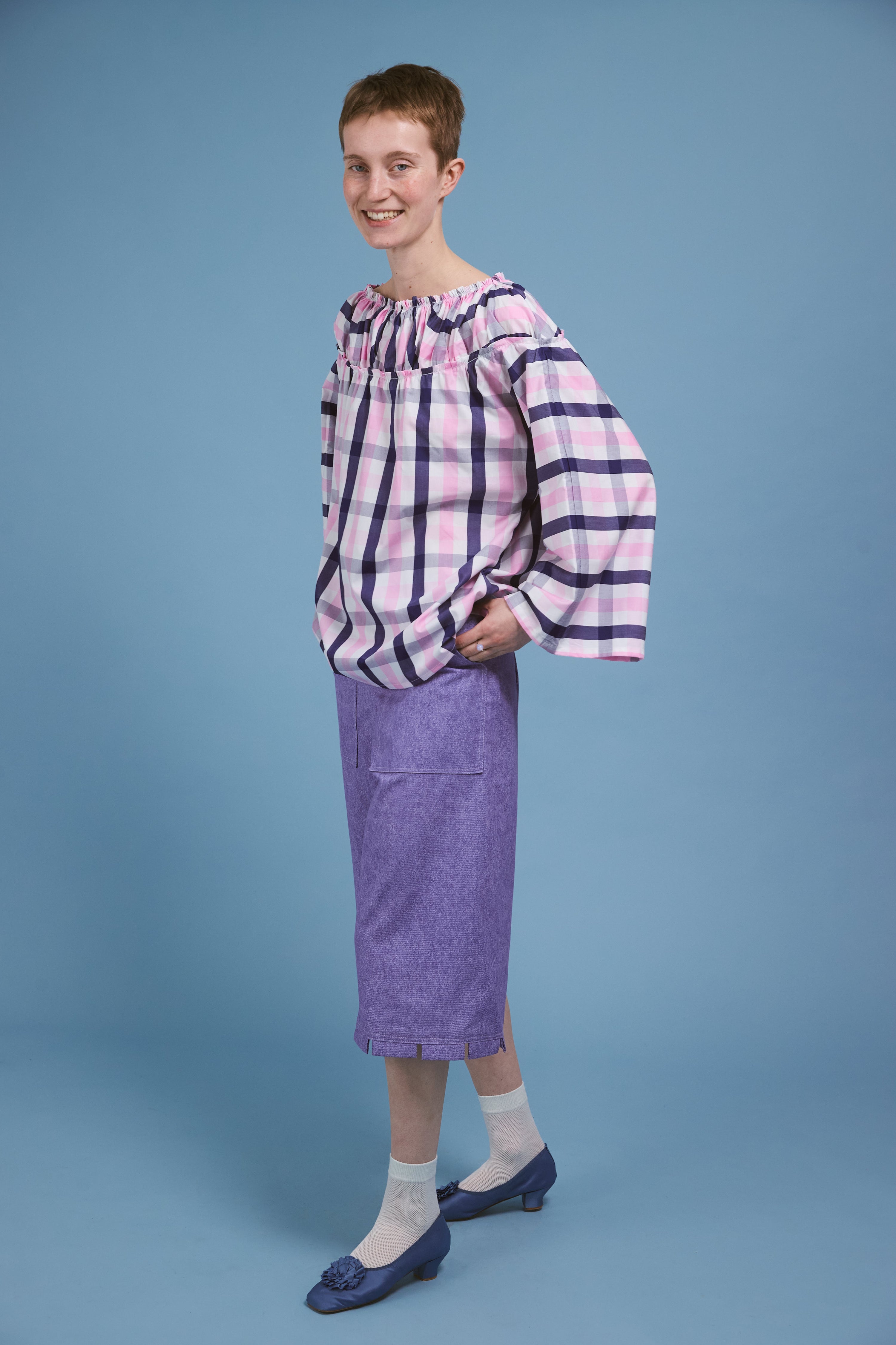 Blouse Artemise - Carreaux