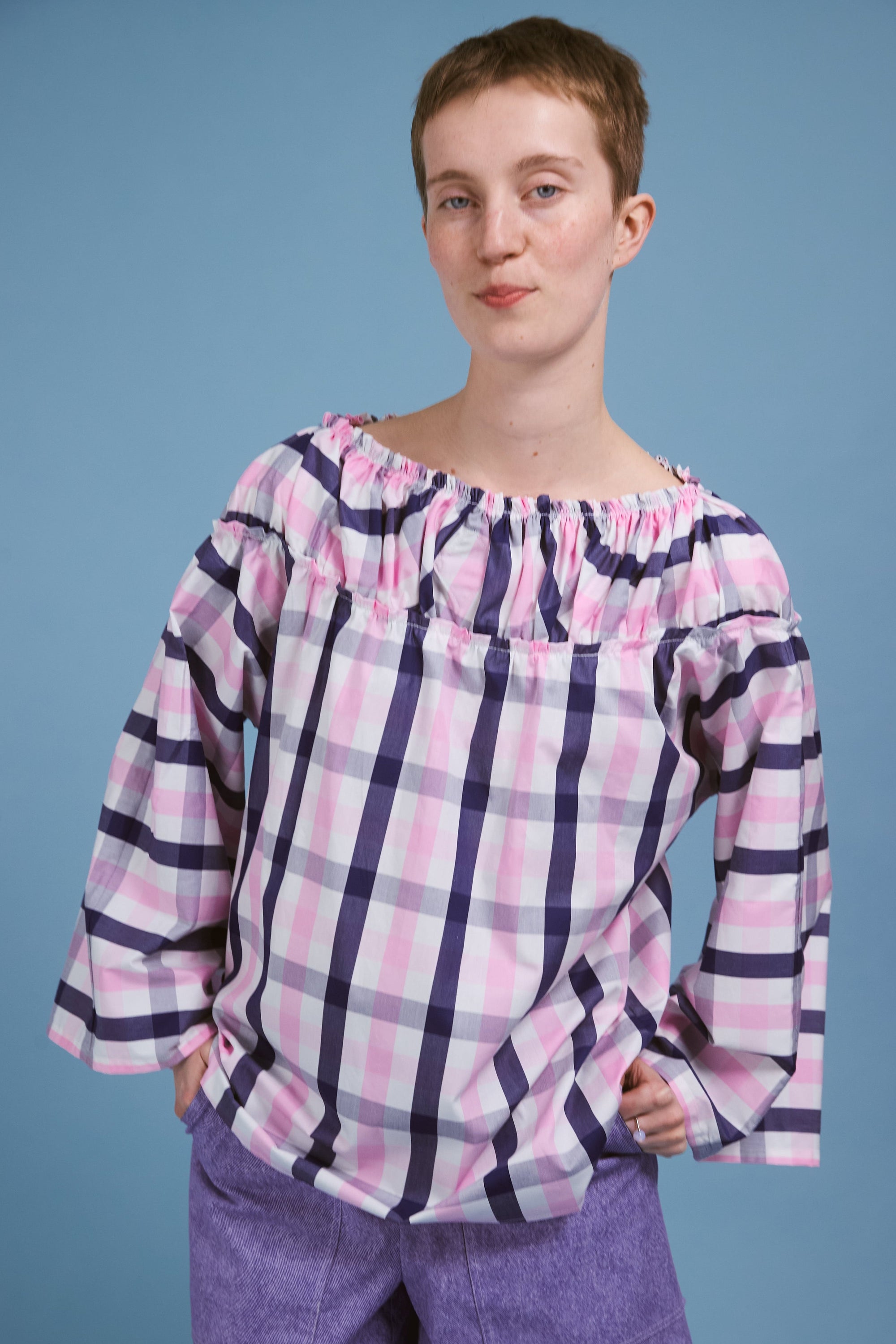 Blouse Artemise - Carreaux