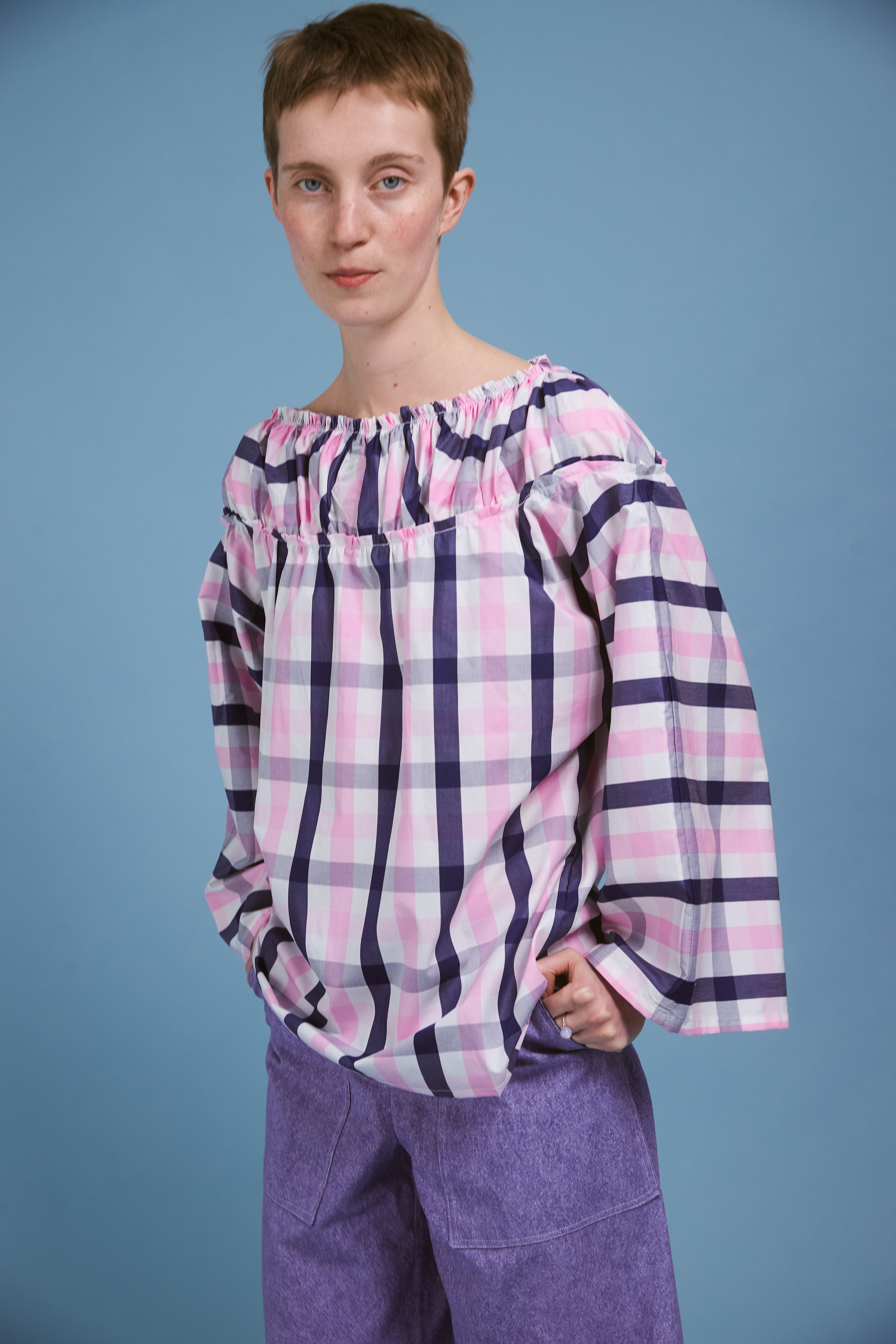 Blouse Artemise - Carreaux