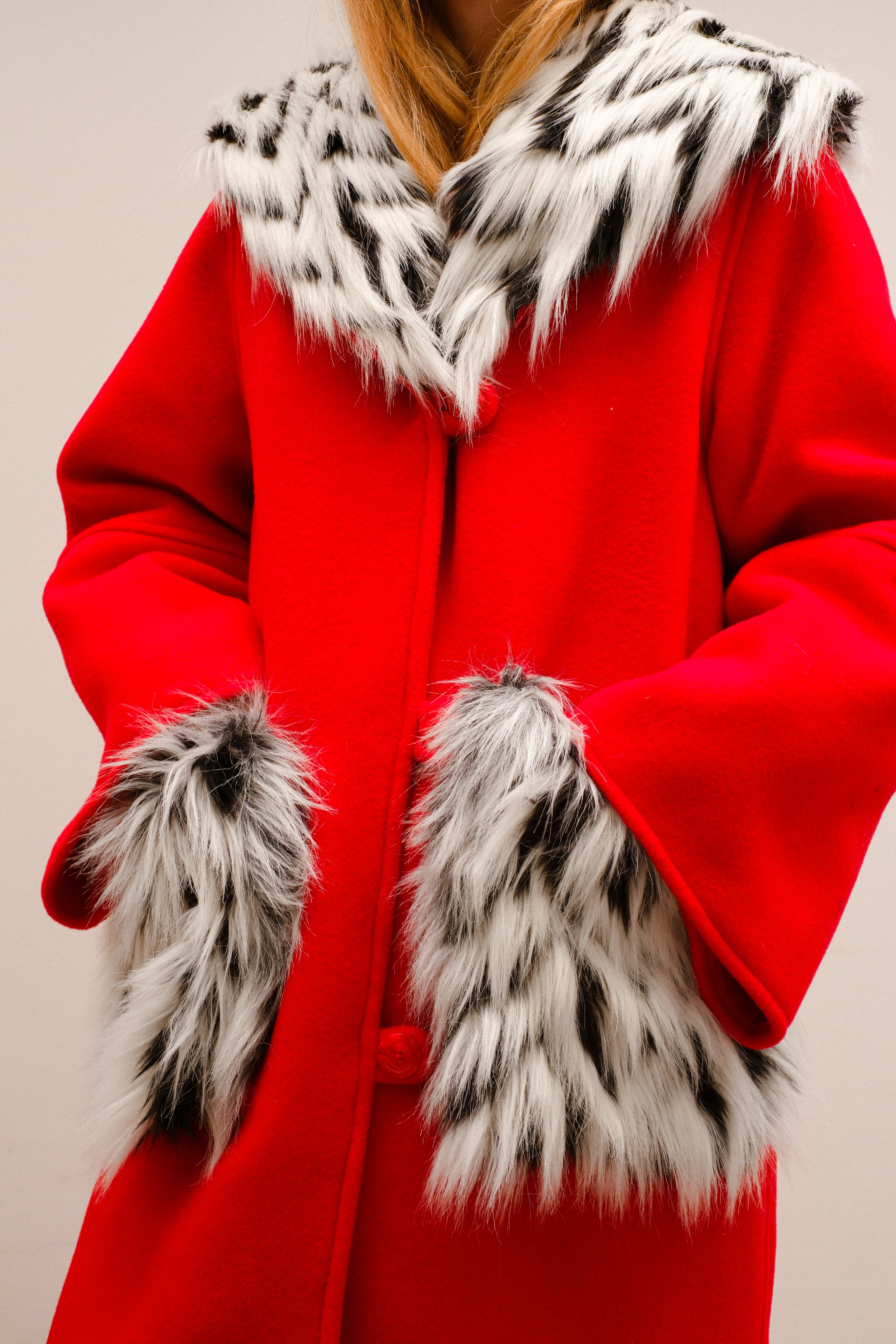 Mystery! Coat, rouge