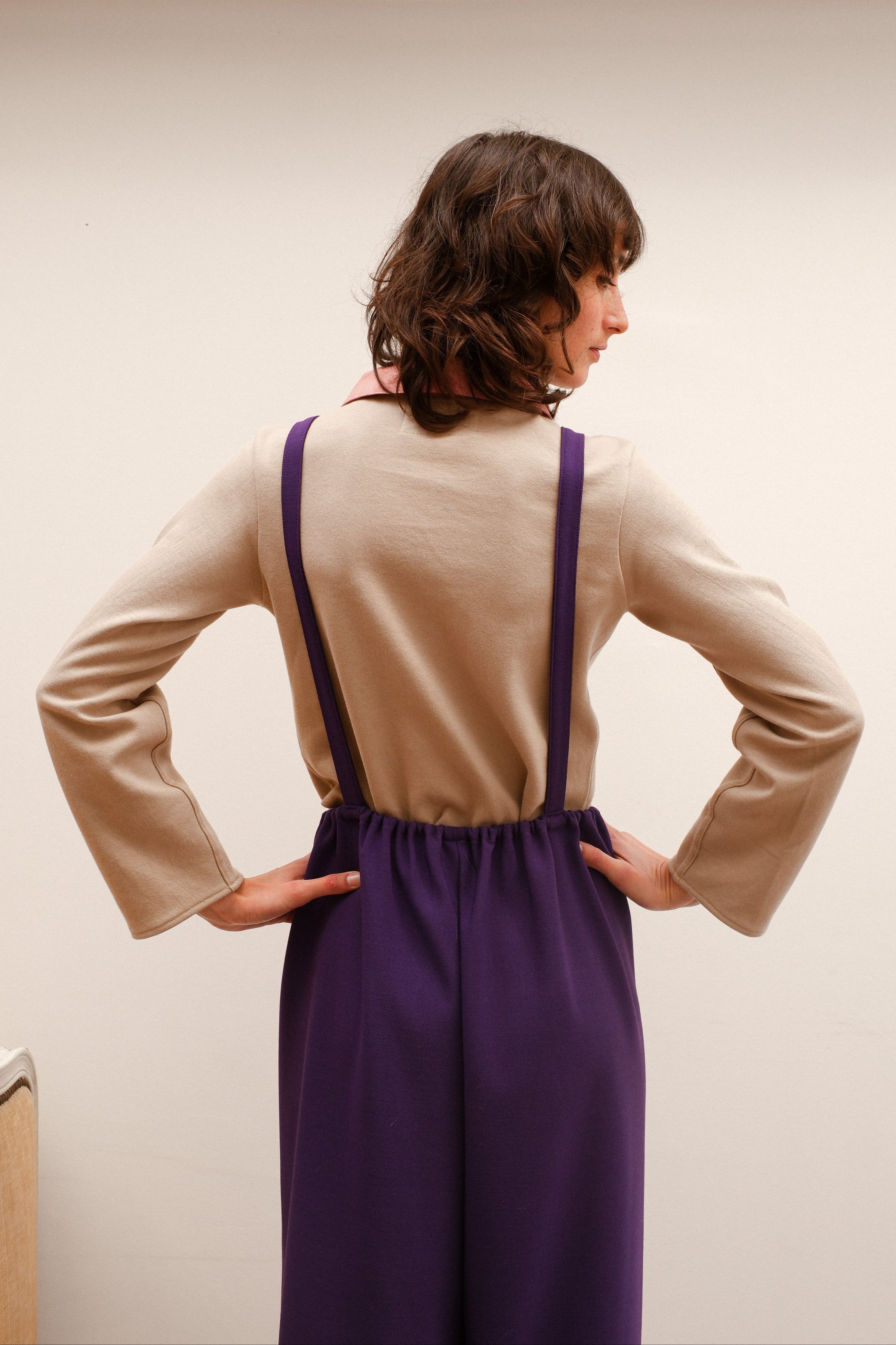 Salopette du Pays, purple