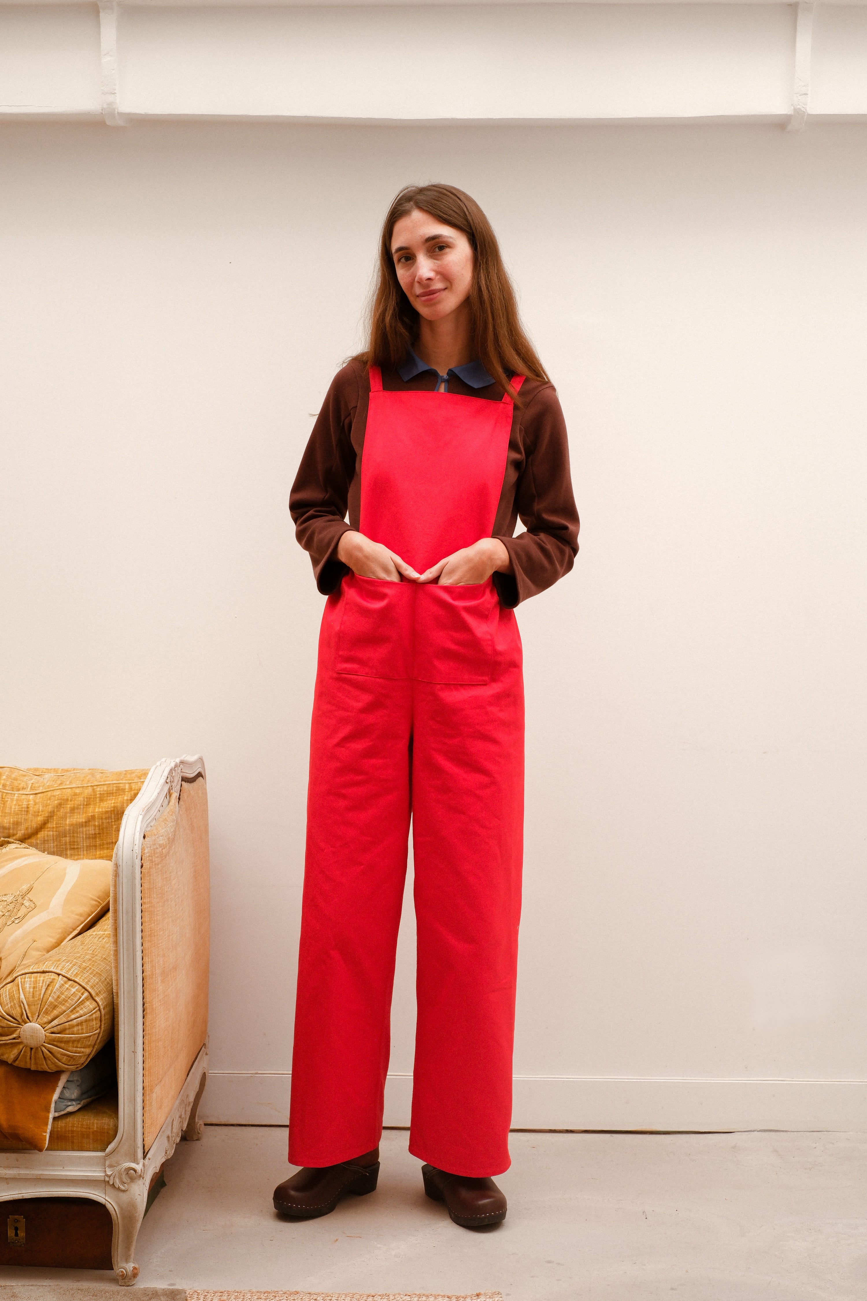 Salopette du Pays, rouge