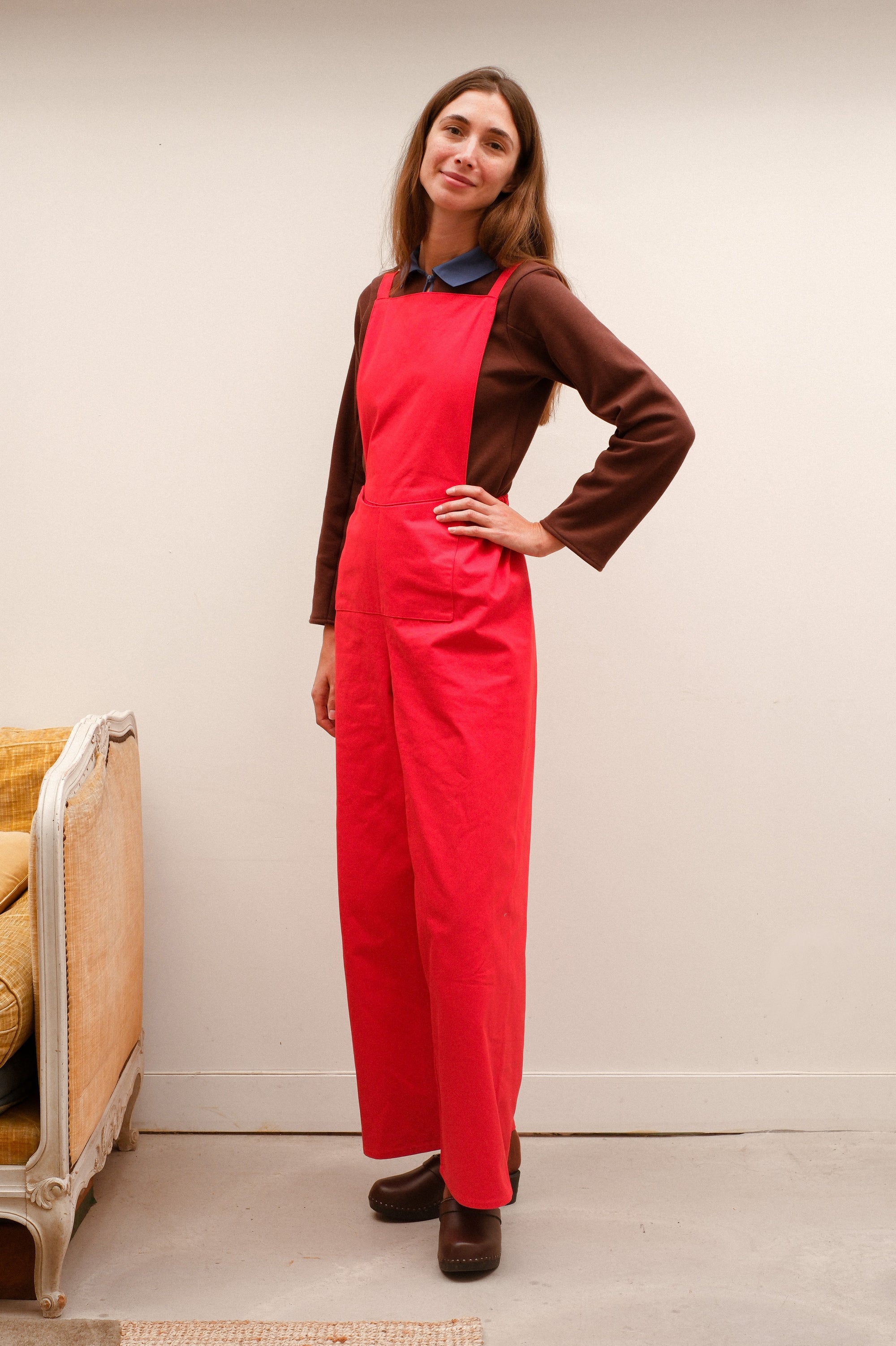 Salopette du Pays, rouge