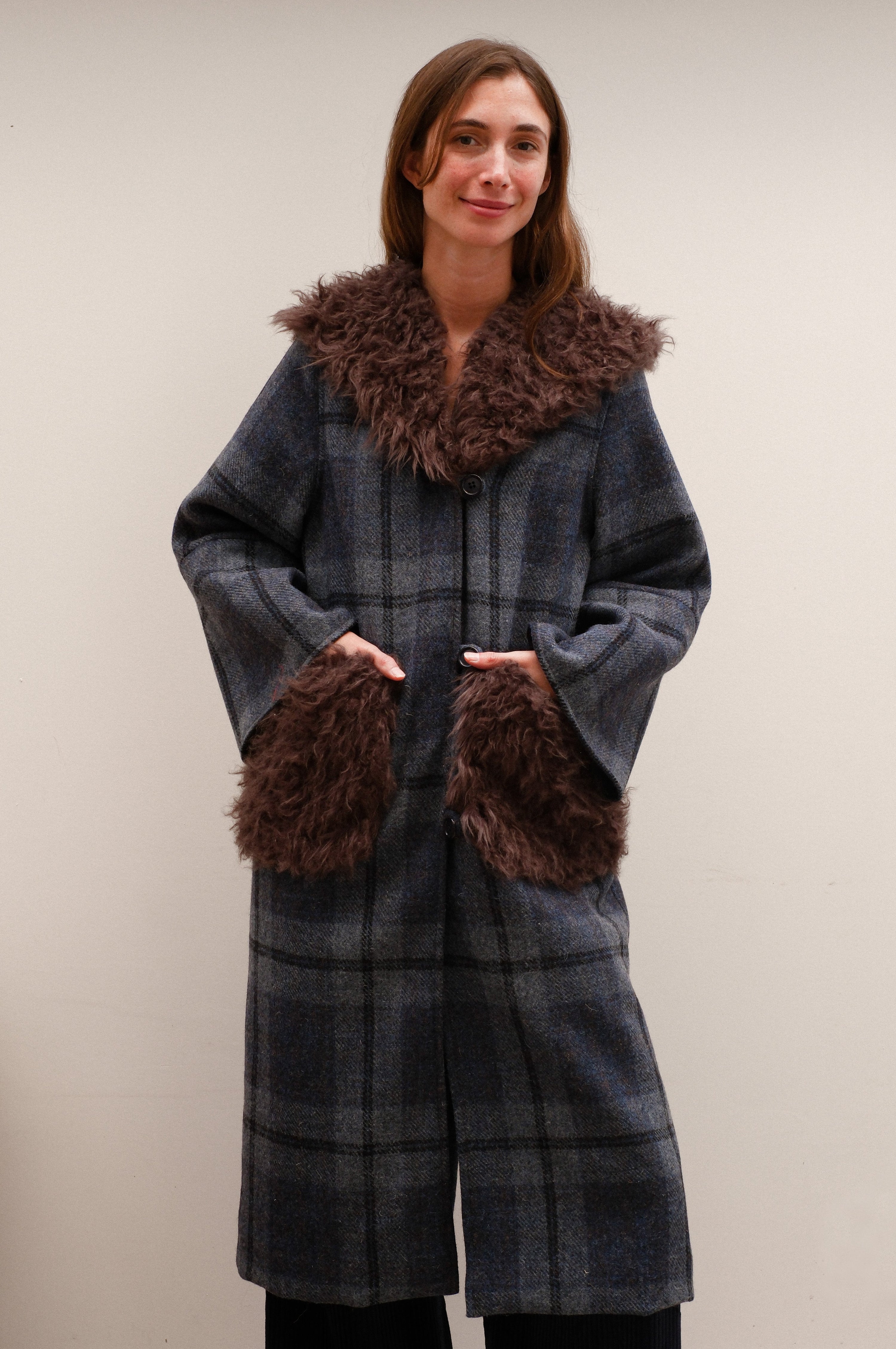 Mystery! Coat, tartan