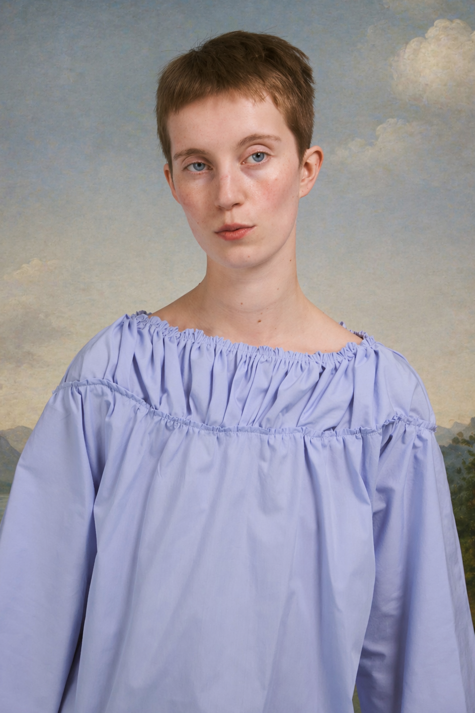 Blouse Artemise - bleu ciel