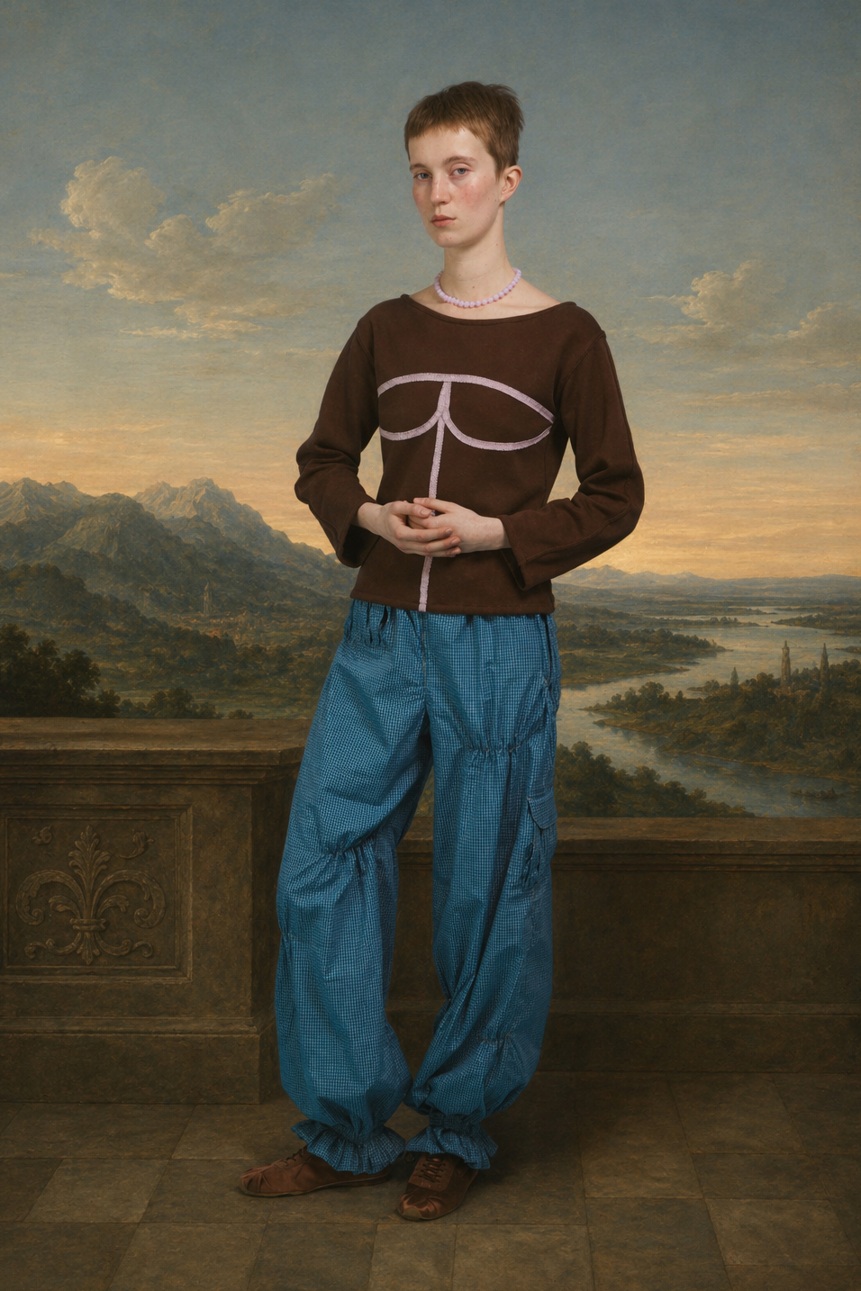 Pantalon Fol - bleu sarcelle