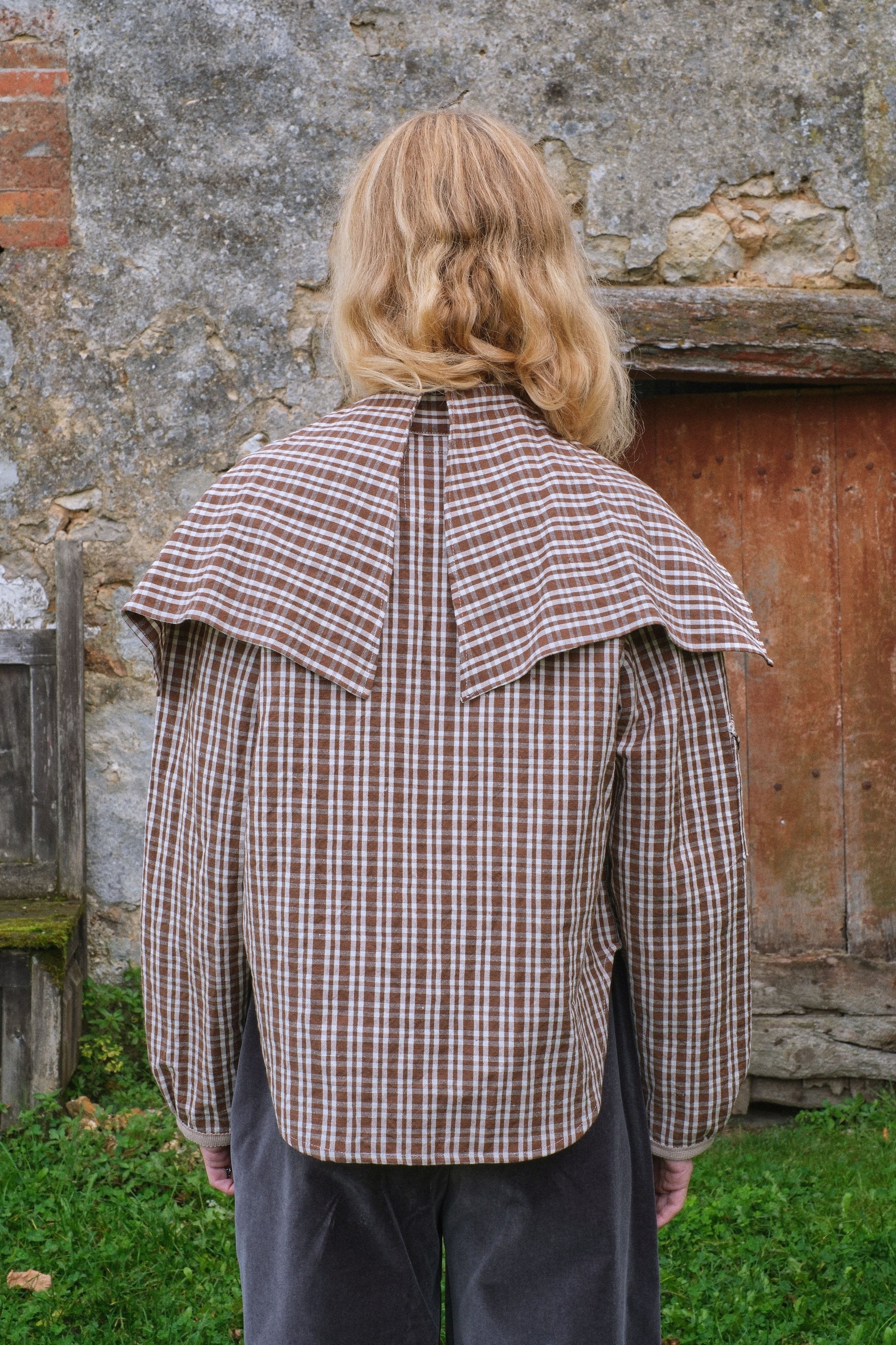 Homespun Jacket, carreaux - Bourgine