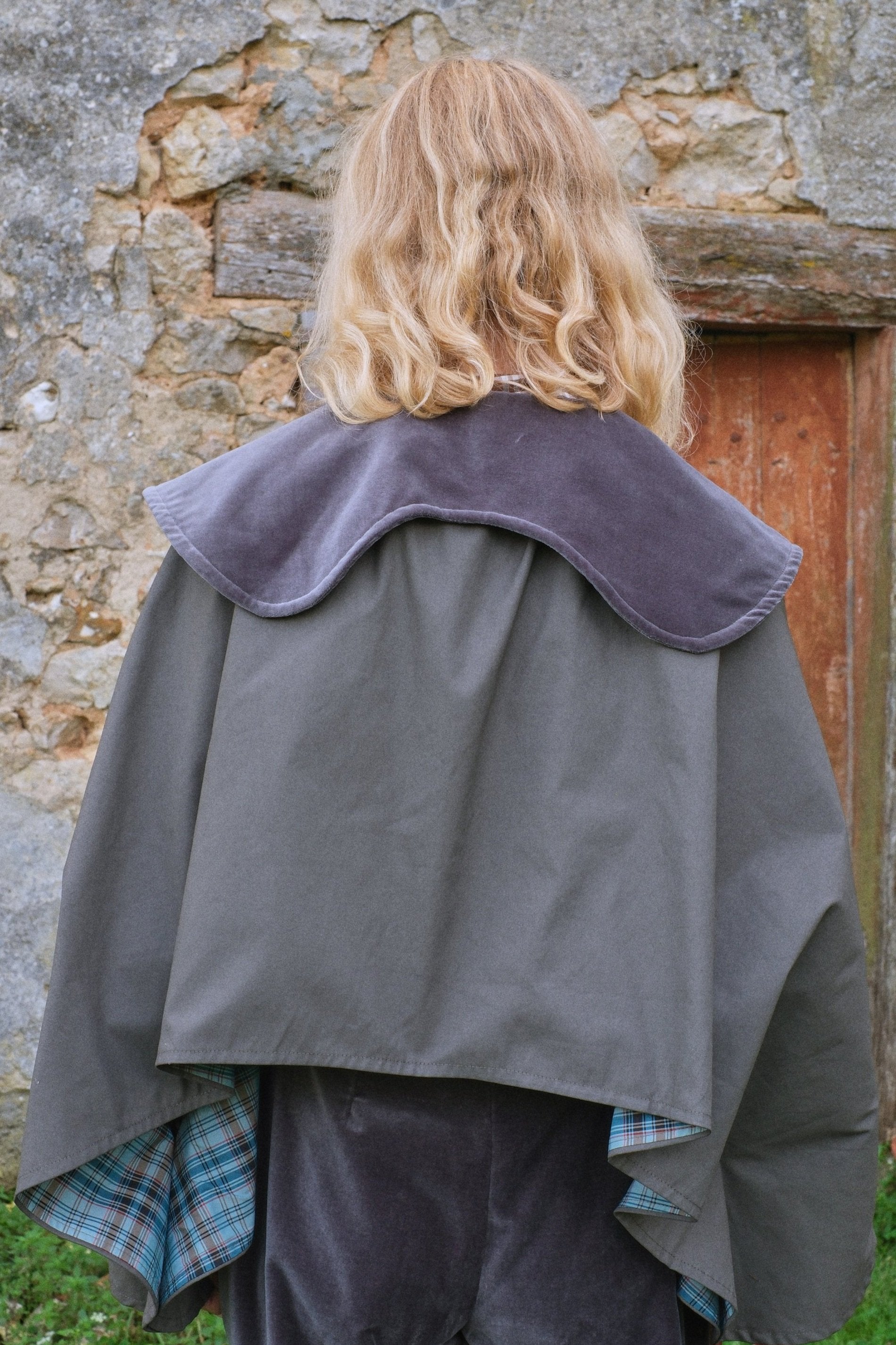 Mandlie Mini Cape, green - Bourgine