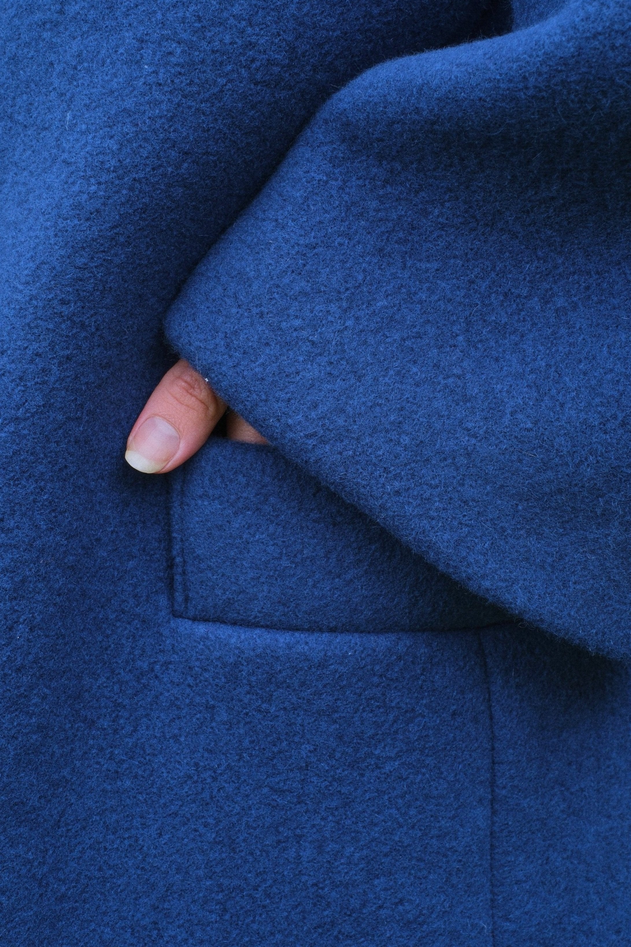 Penn Overcoat, blue - Bourgine