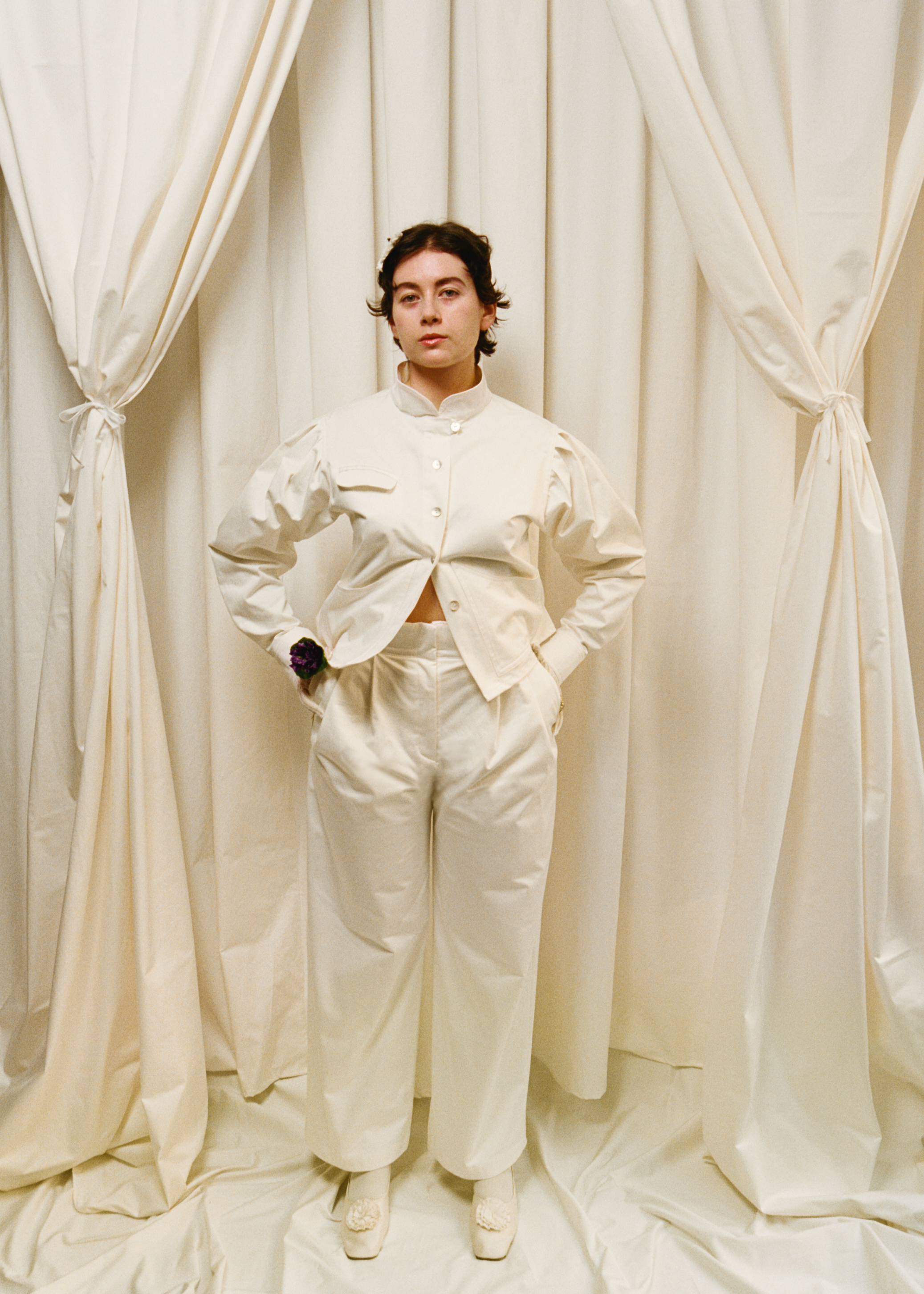Pantalon Sélénite - Écru