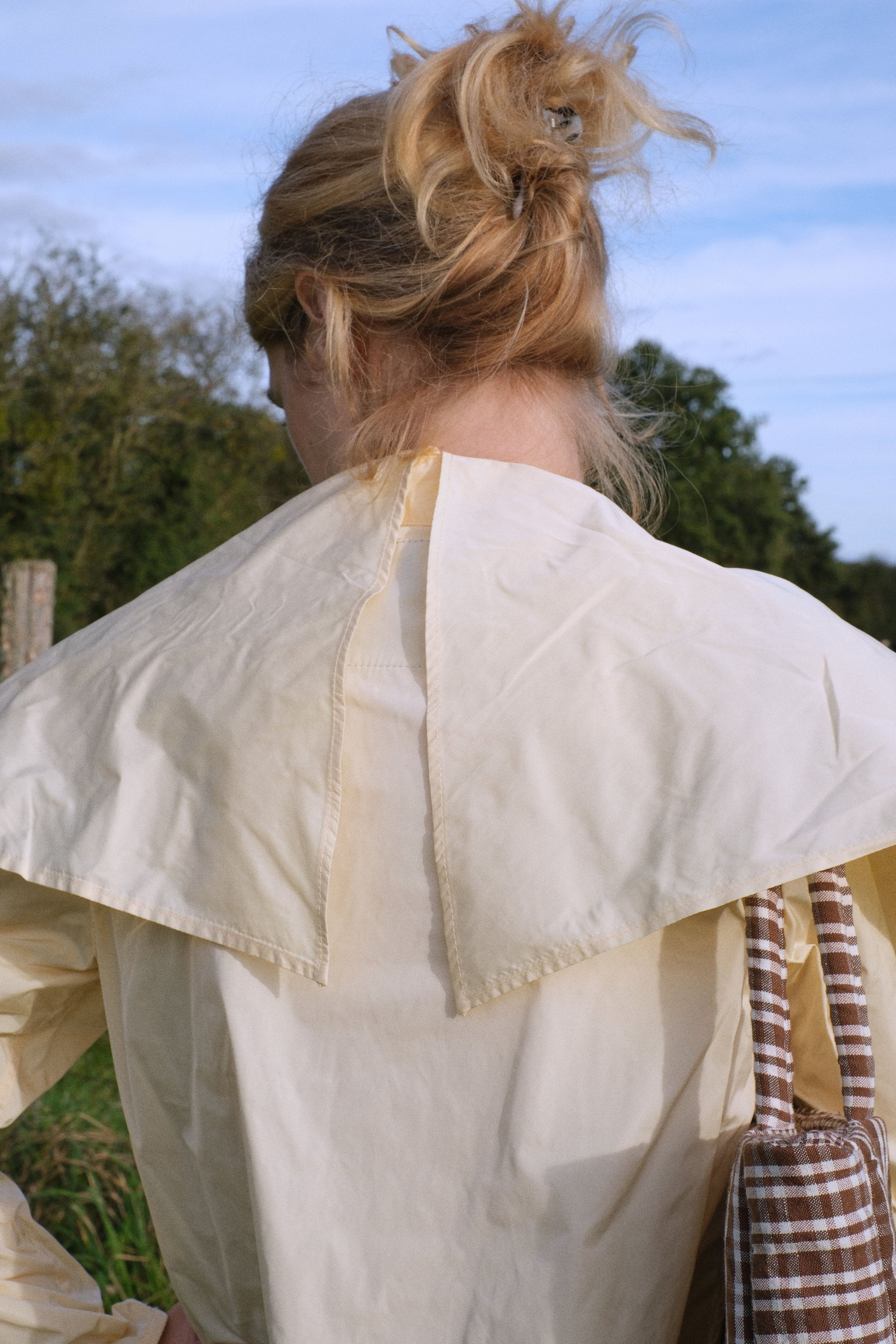 Sunday Blouse, silk taffeta - Bourgine