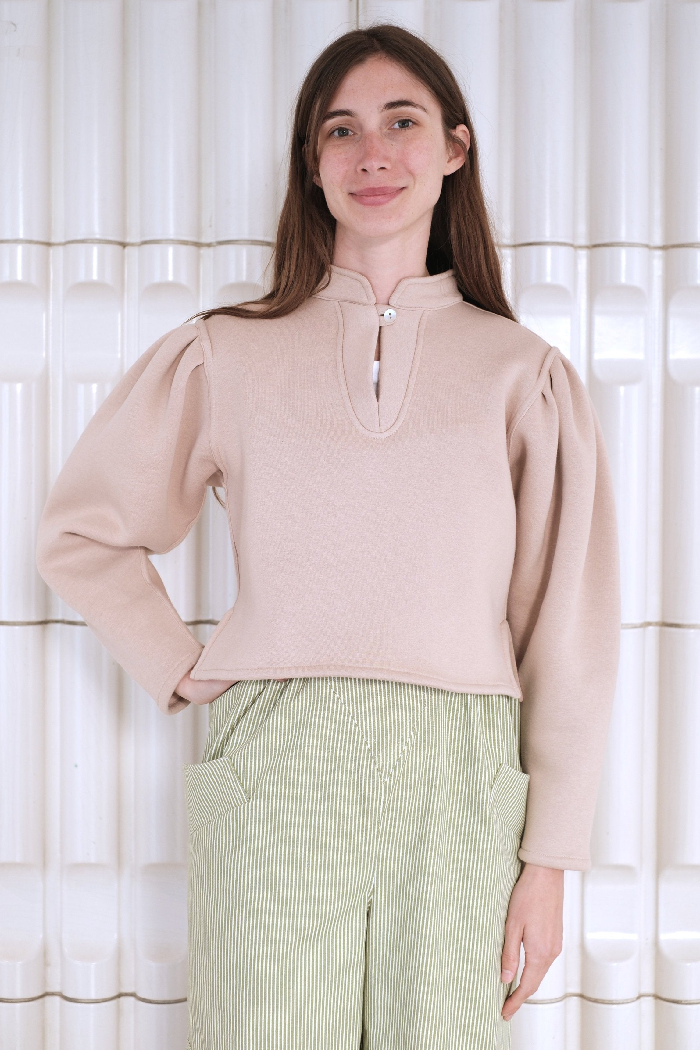 Sweat Gigot - beige rosé - Bourgine